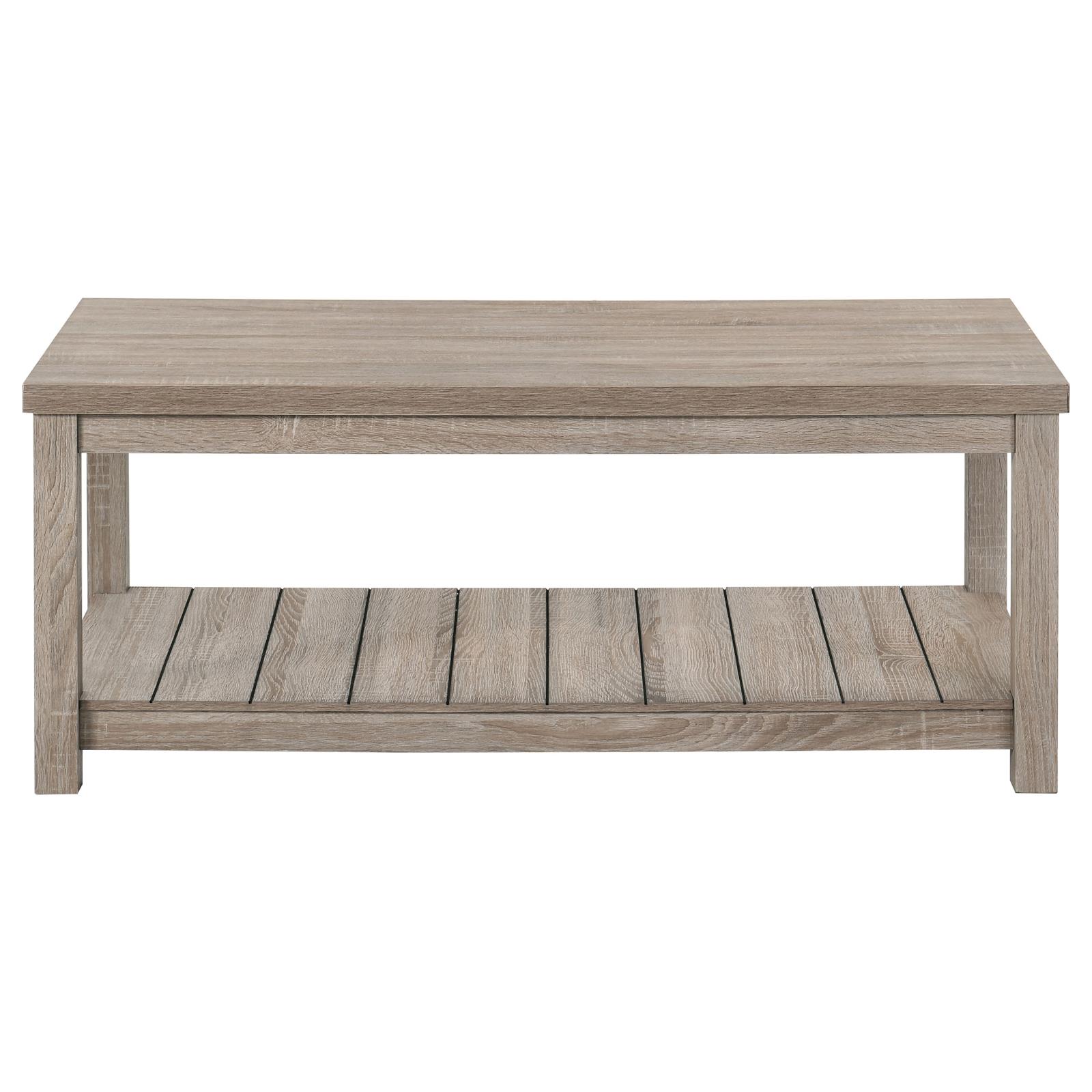 Bairn Wood Veneer 3-piece Occasional Set with Open Shelves