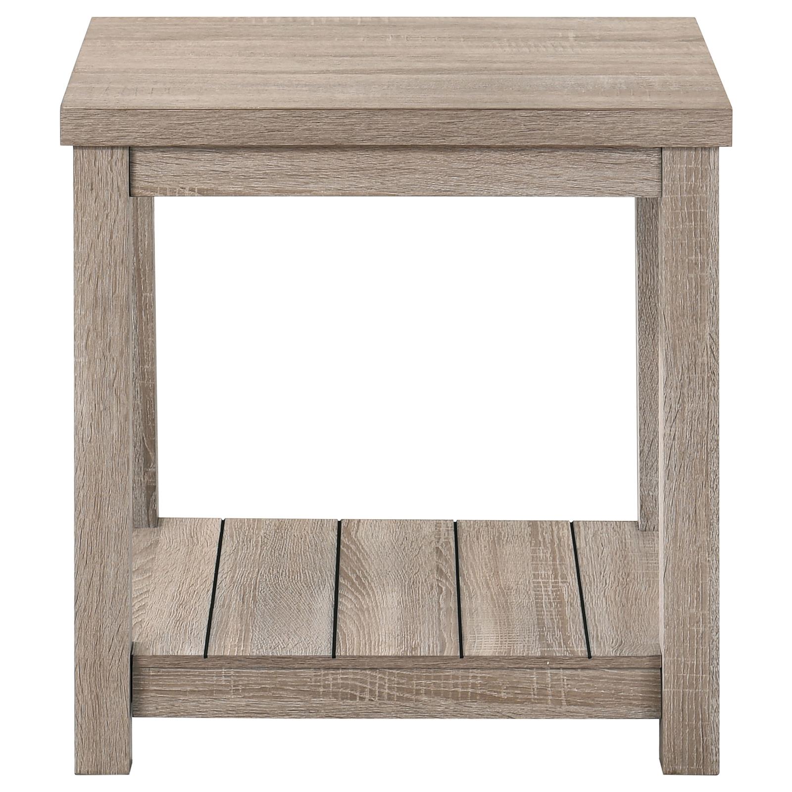Bairn Wood Veneer 3-piece Occasional Set with Open Shelves