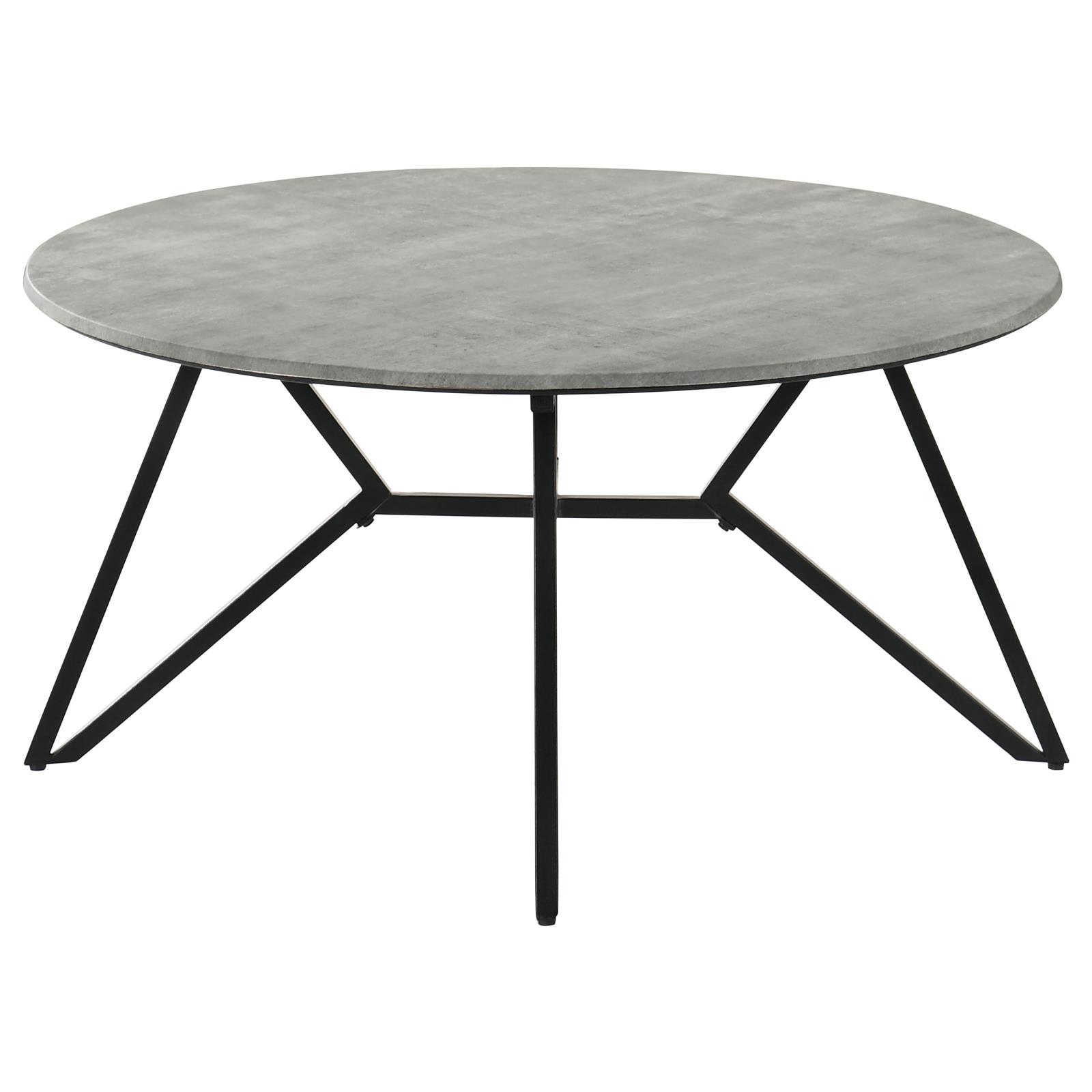 Hadi Round Coffee Table with Hairpin Legs