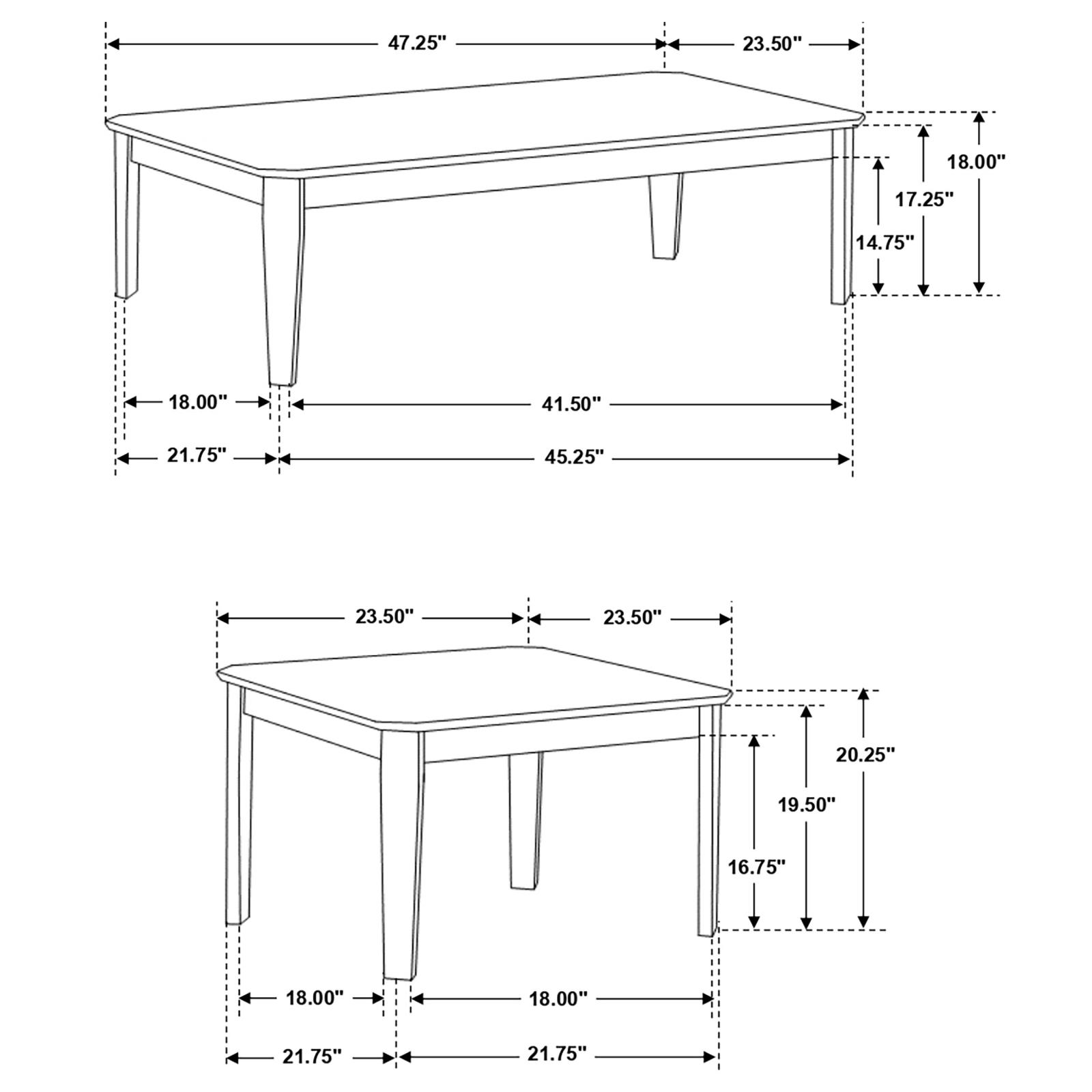 Amaro Wood Veneer 3-piece Occasional Table Set