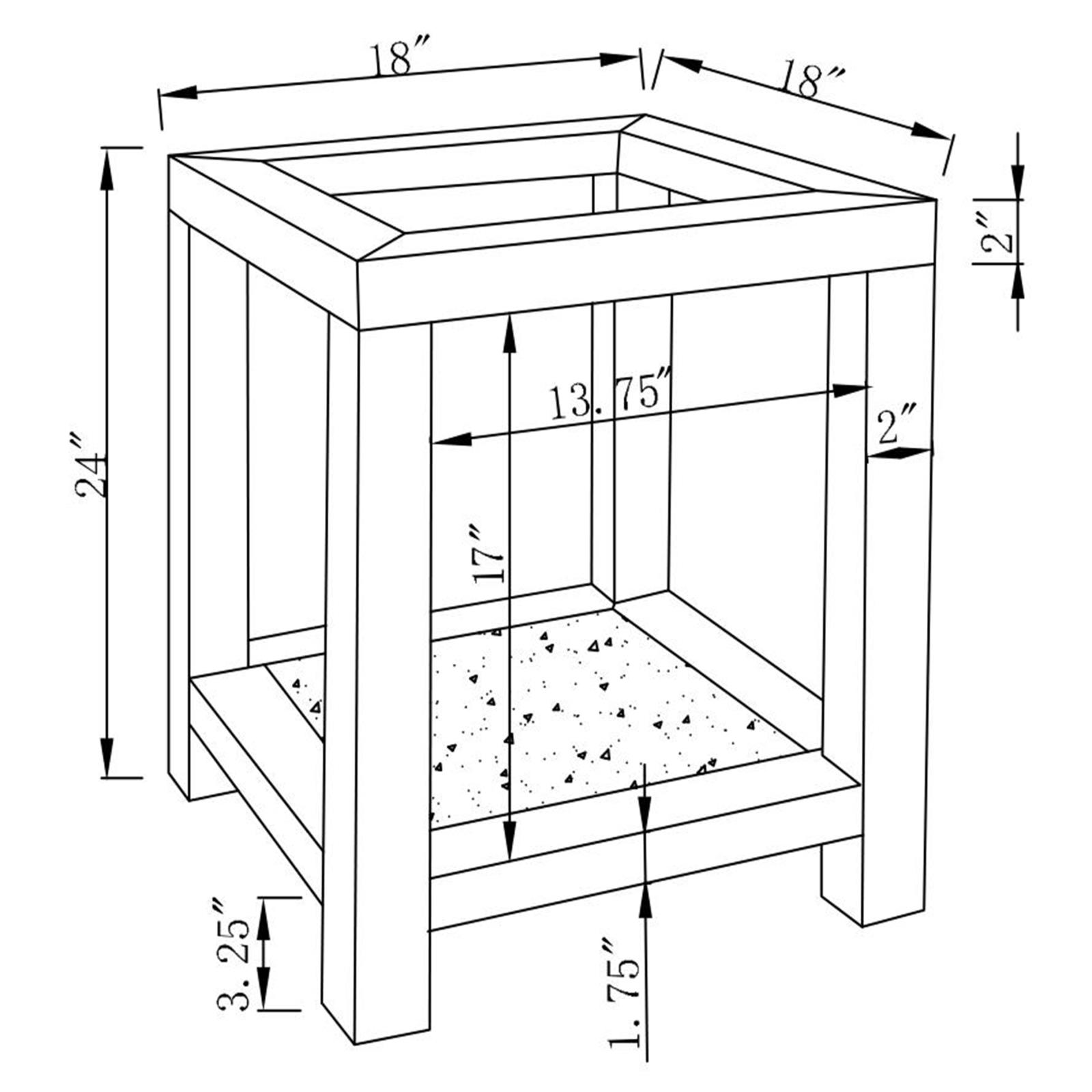 Valentina Square Mirrored End Table with Glass Top