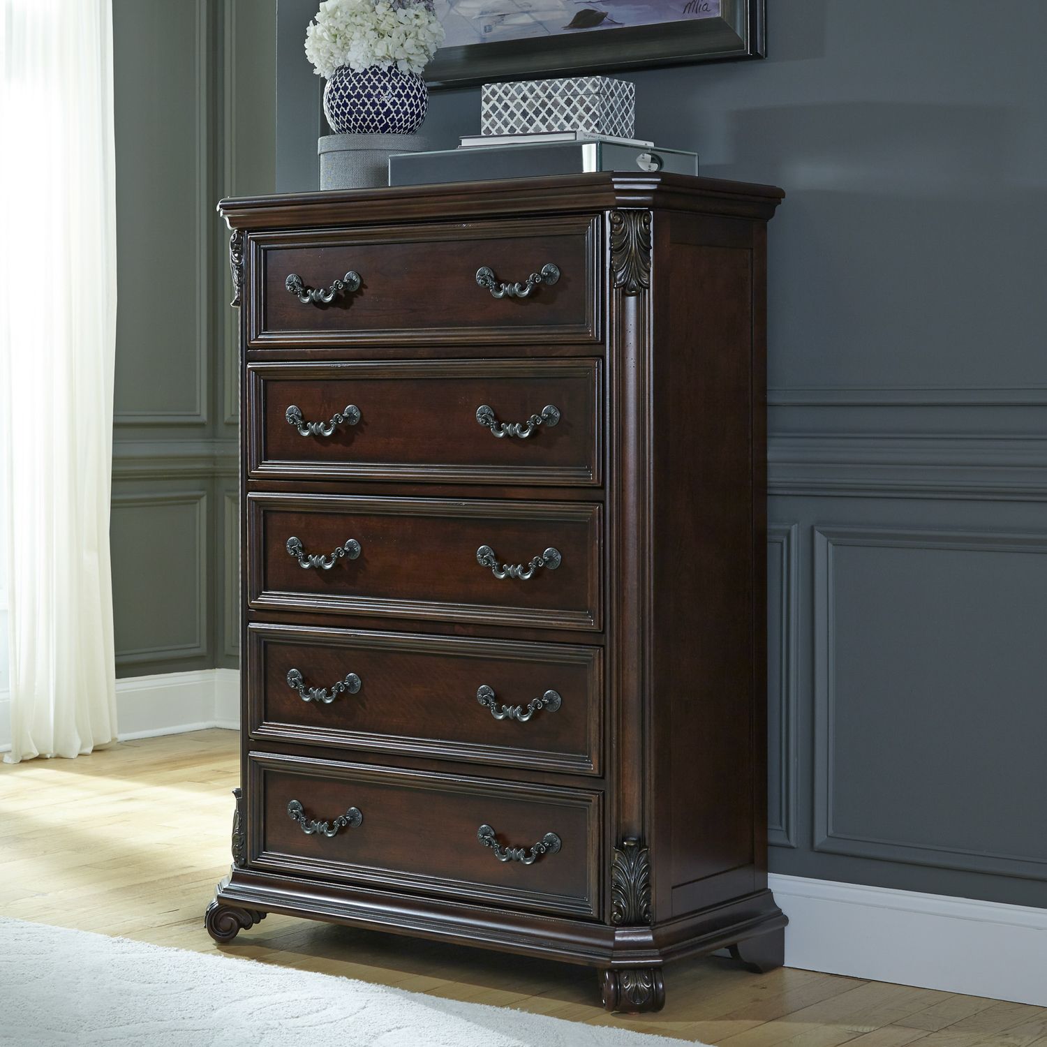 Messina Estates Wood Poster Bedroom Set | Cognac | Liberty