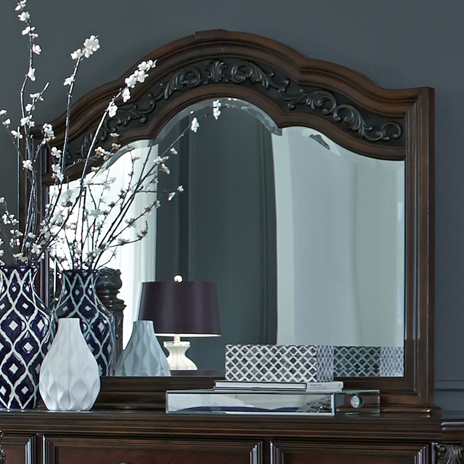Messina Estates Arched Wood Mirror