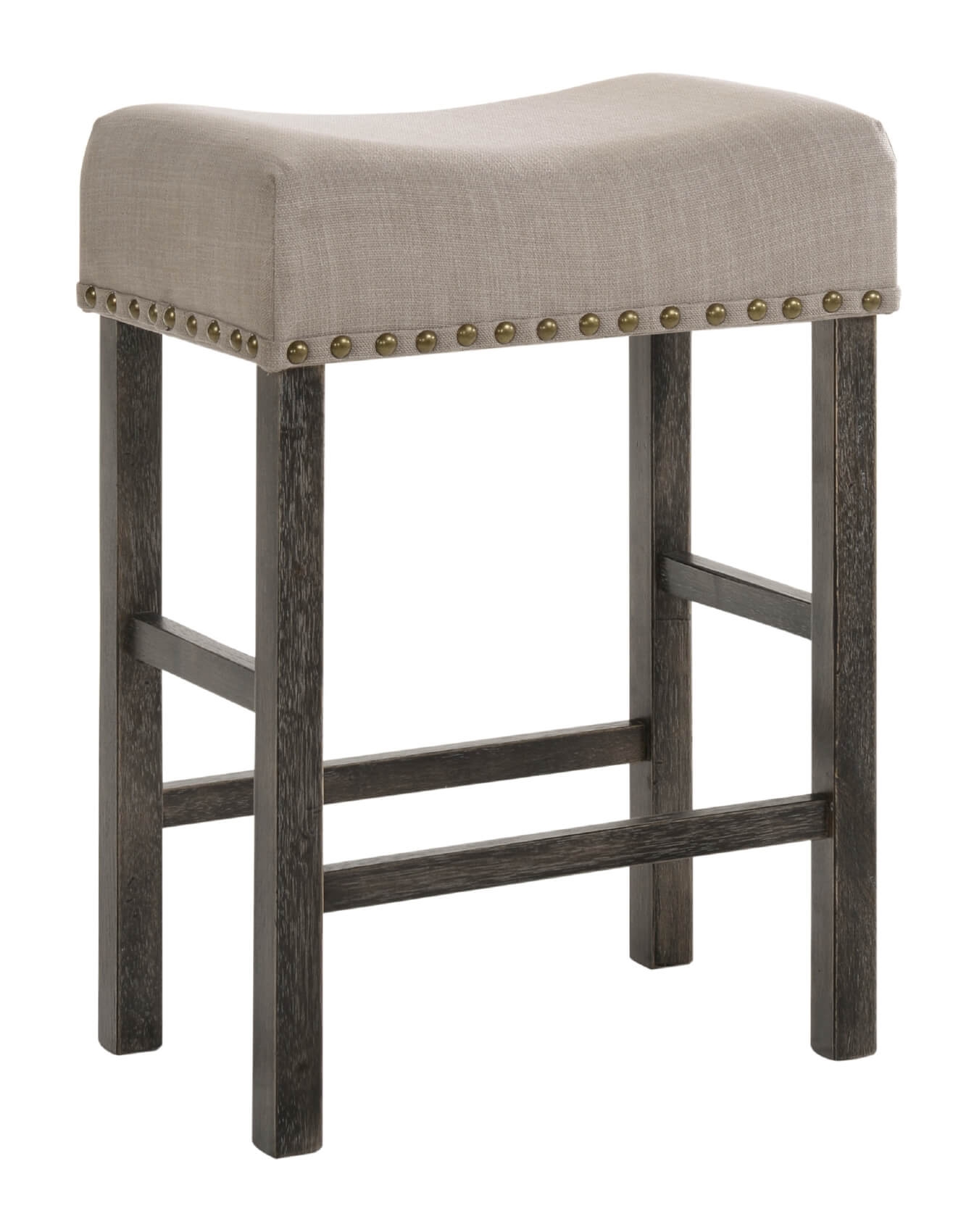 Martha II Fabric/Wood Counter Stool