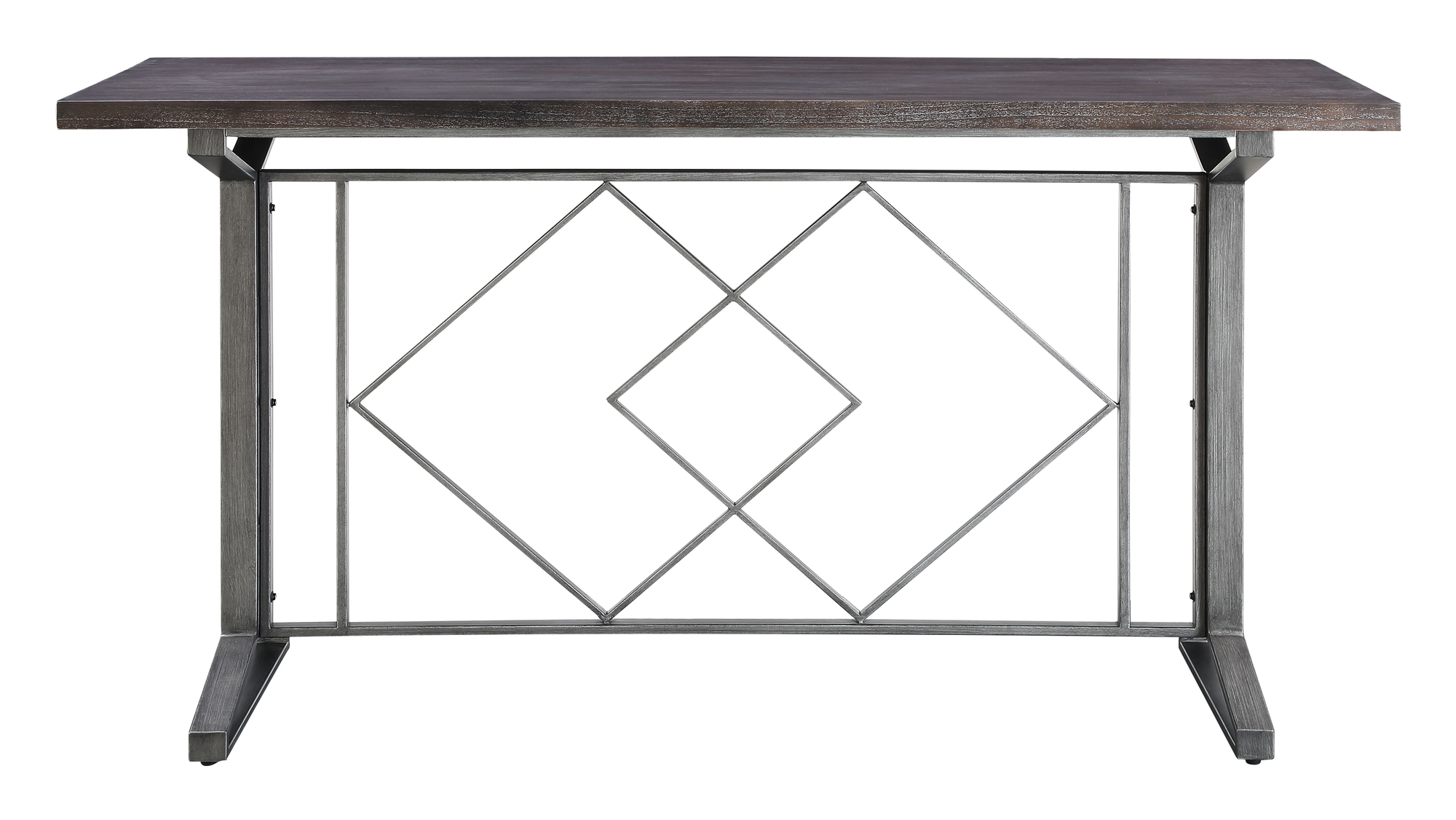 Evangeline Wood/Metal Rectangular Counter Table