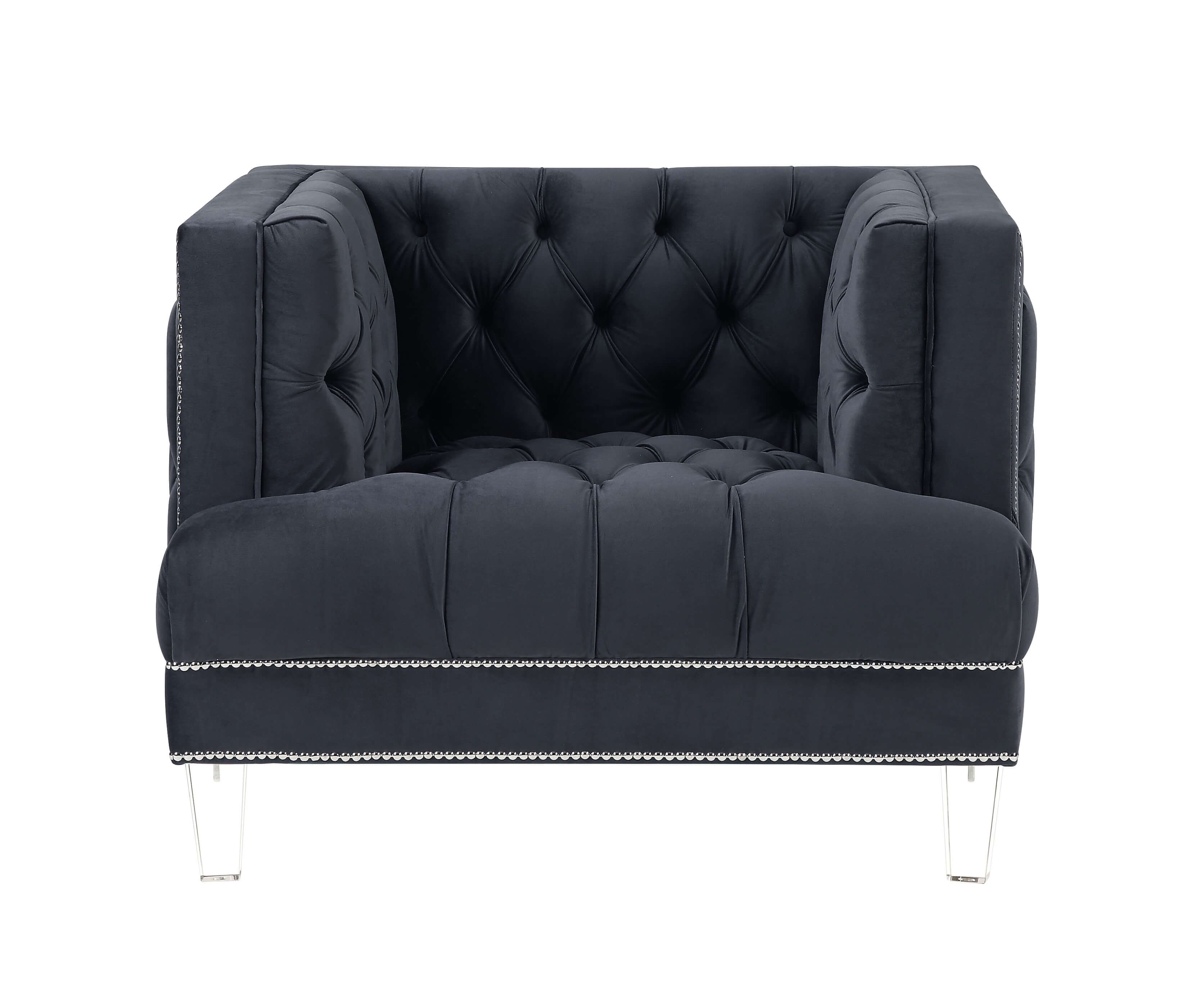Ansario Velvet Tufted Chair