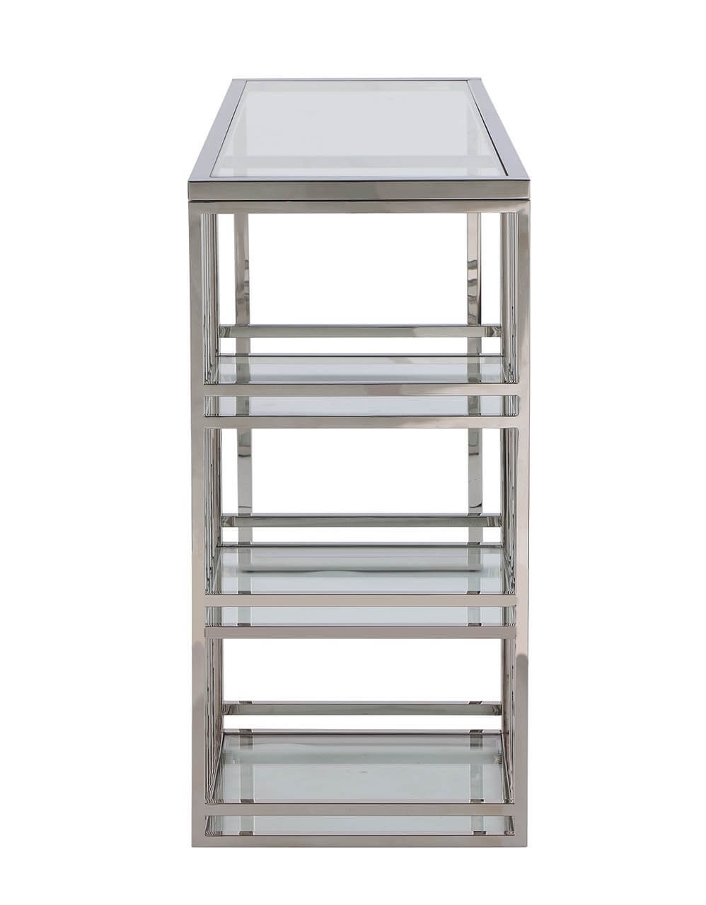 7400 Modern Stainless Steel & Glass Bar