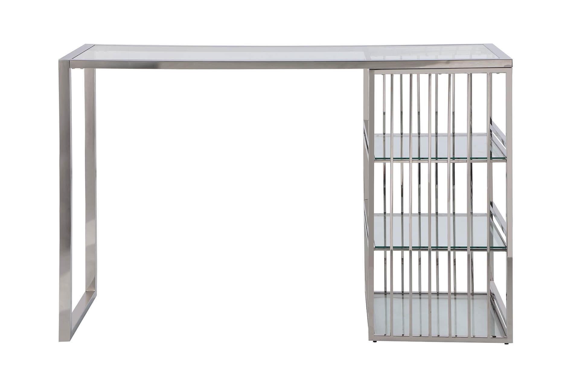 7400 Modern Stainless Steel & Glass Bar