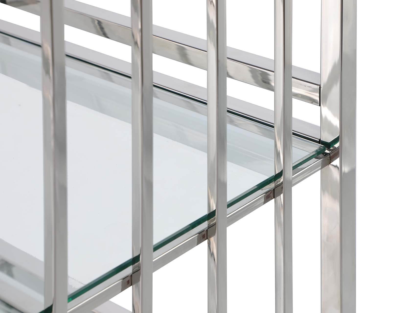 7400 Modern Stainless Steel & Glass Bar
