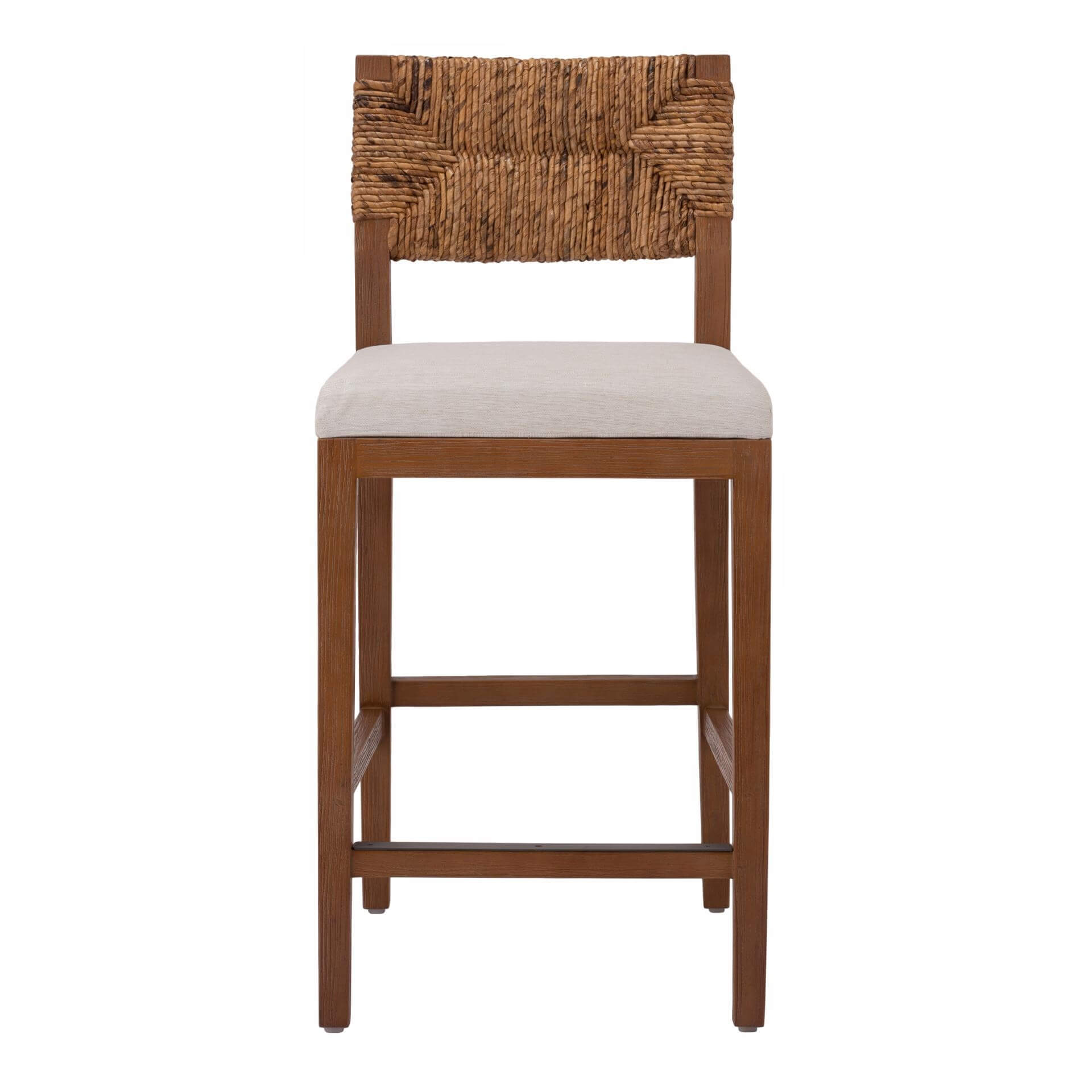 Lyon Abaca Fabric Counter Stool