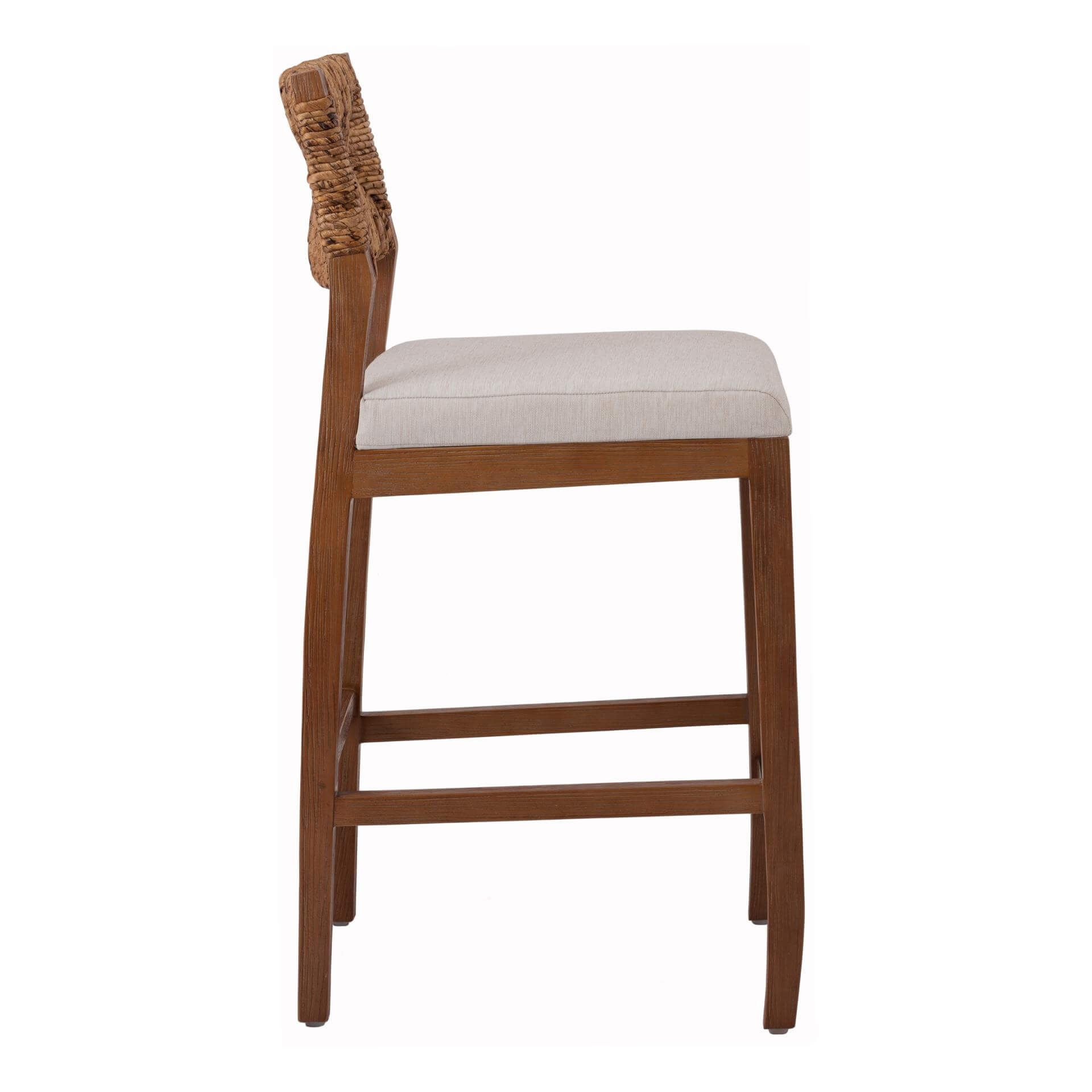 Lyon Abaca Fabric Counter Stool