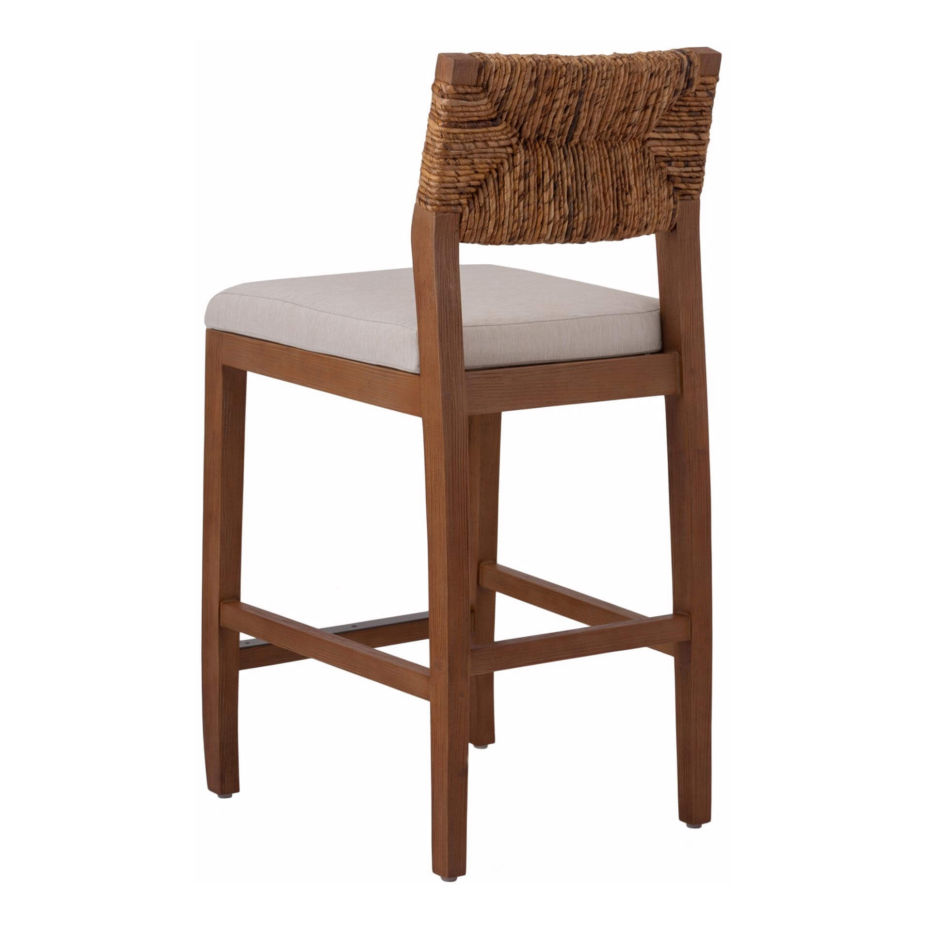 Lyon Abaca Fabric Counter Stool