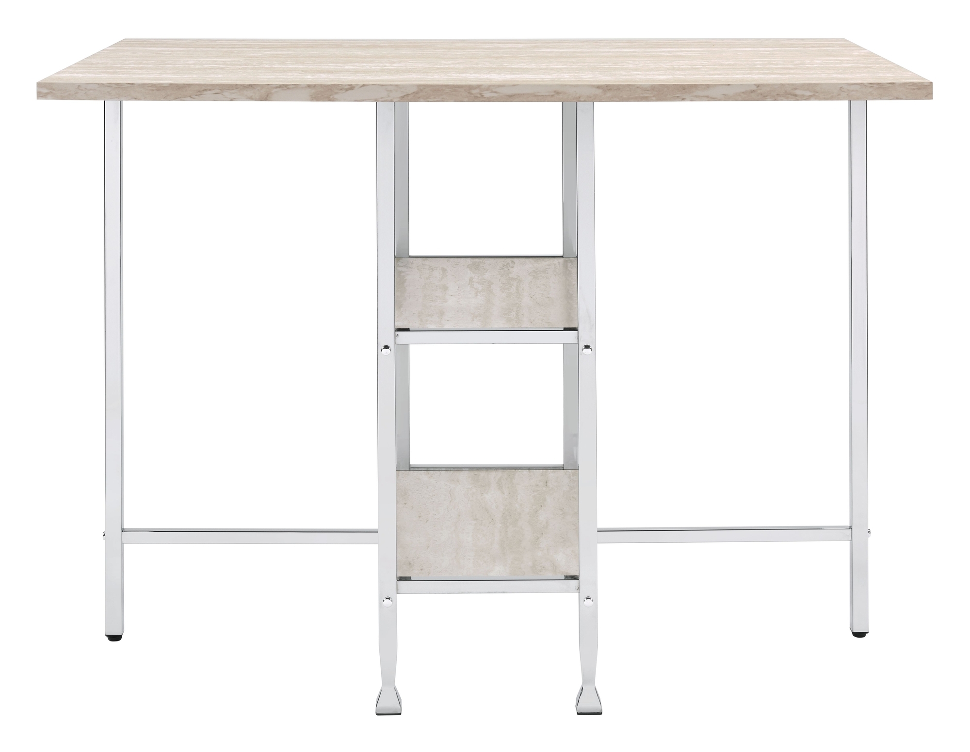Raine Wood/Metal Rectangular Counter Set