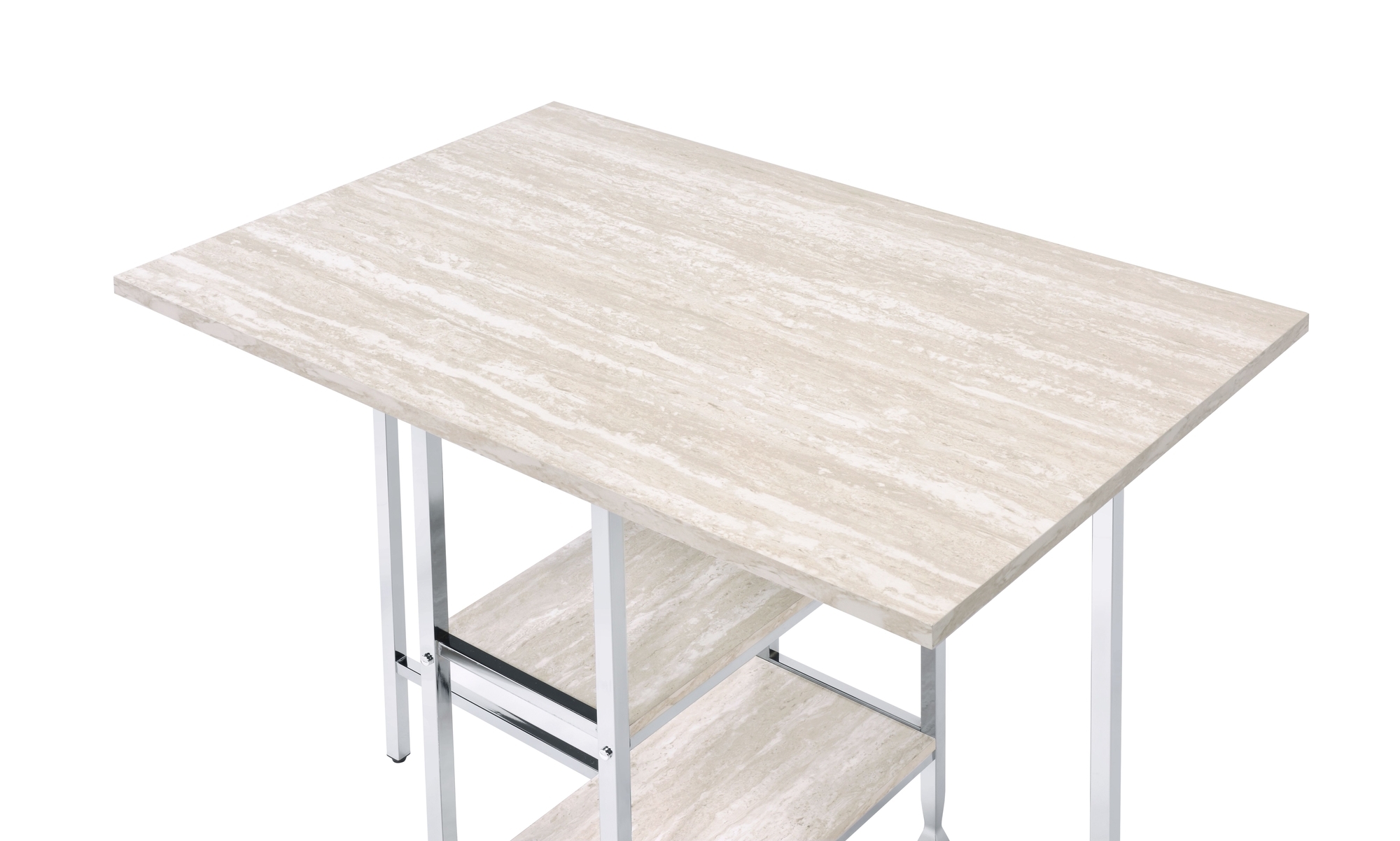 Raine Wood/Metal Rectangular Counter Set