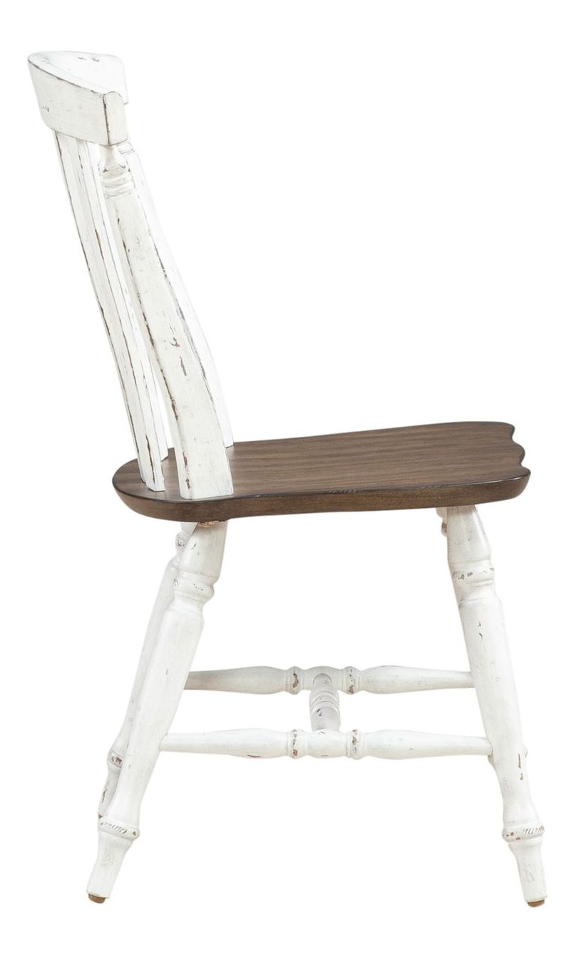 Al Fresco Wood Slat Back Side Chair