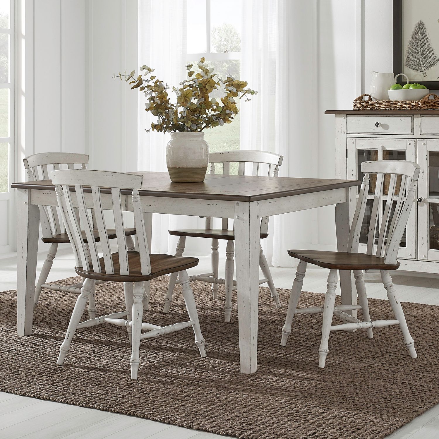 Al Fresco Wood Slat Back Side Chair
