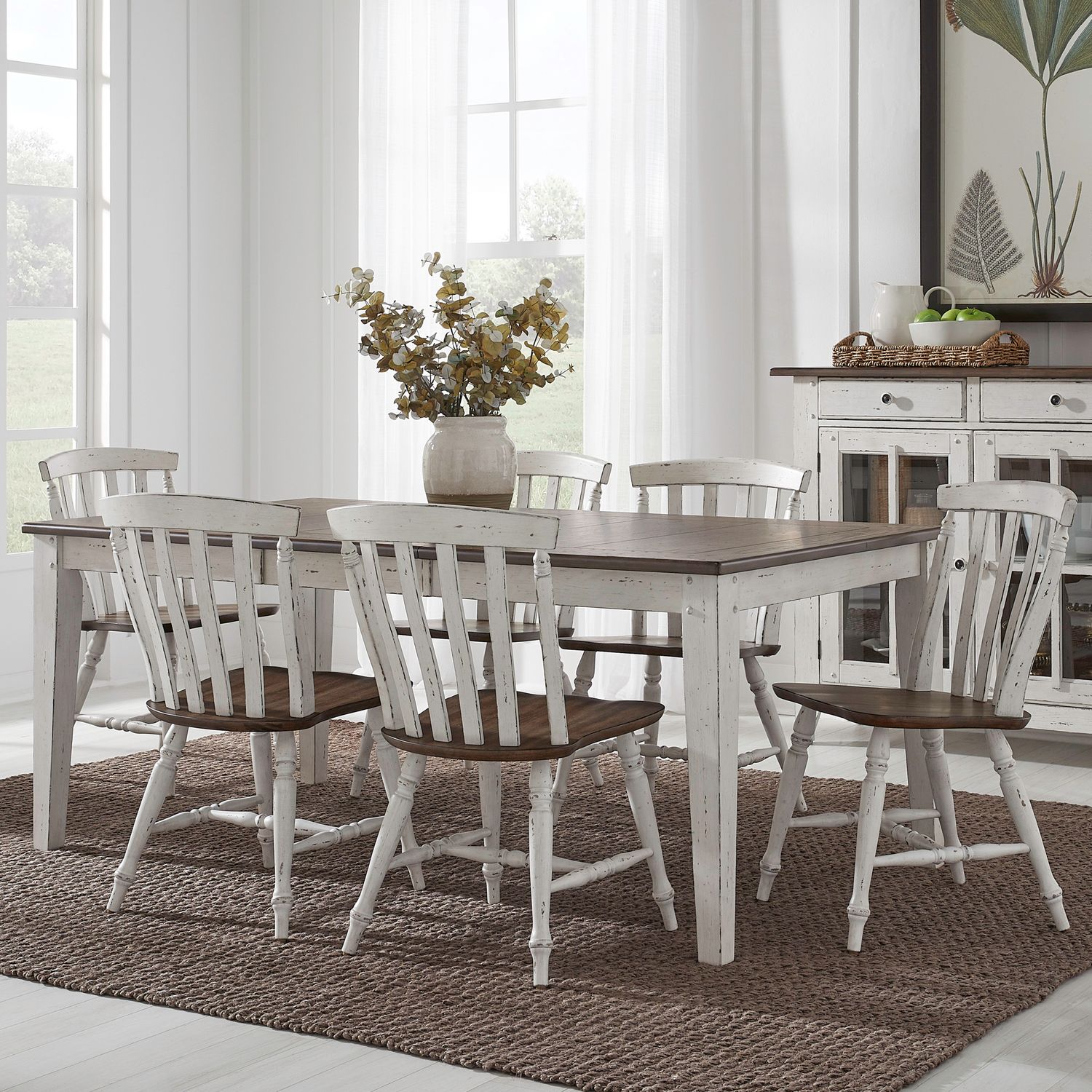 Al Fresco Extendable Wood Dining Room Set | Rectangular Table