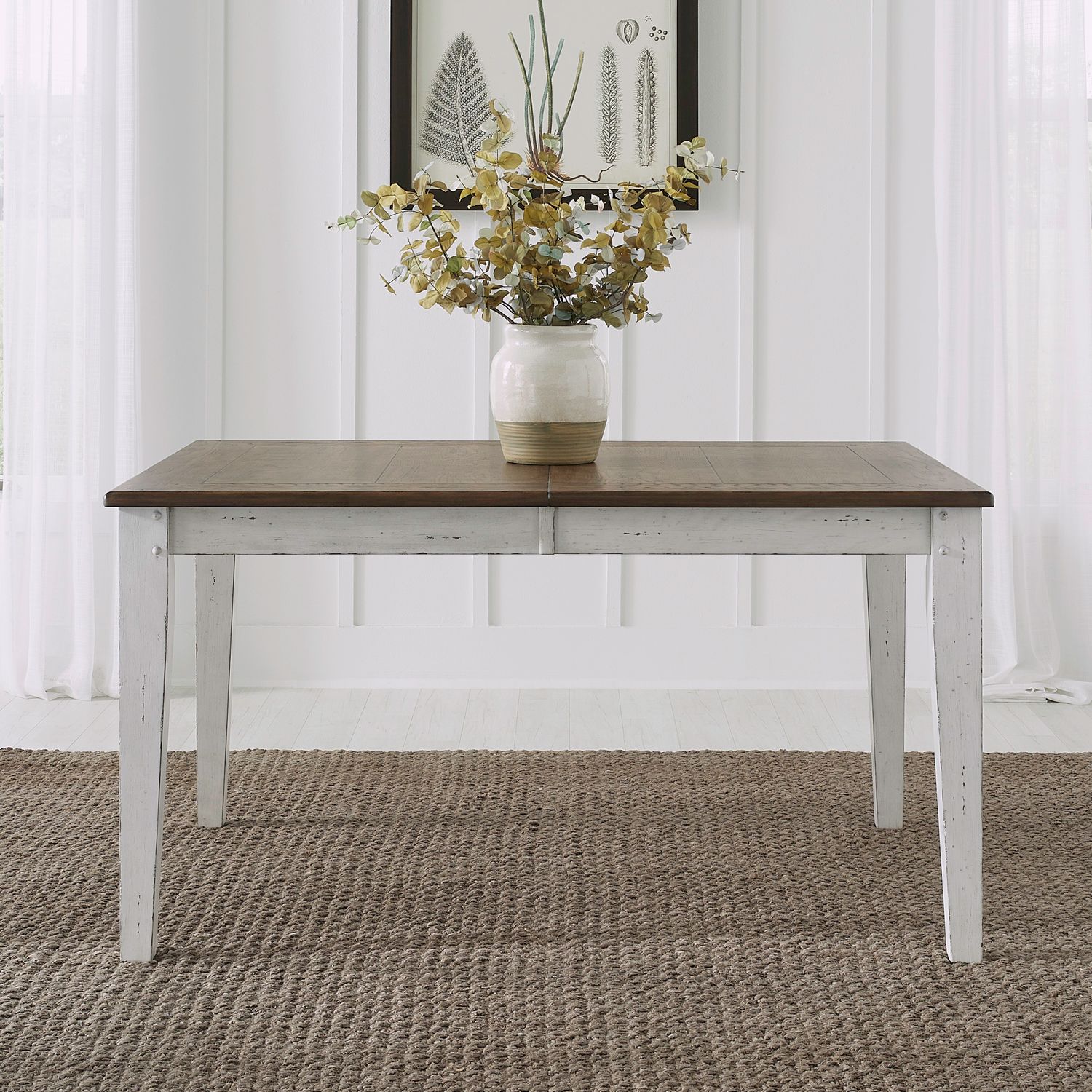 Al Fresco Rectangular Wood Extendable Dining Table