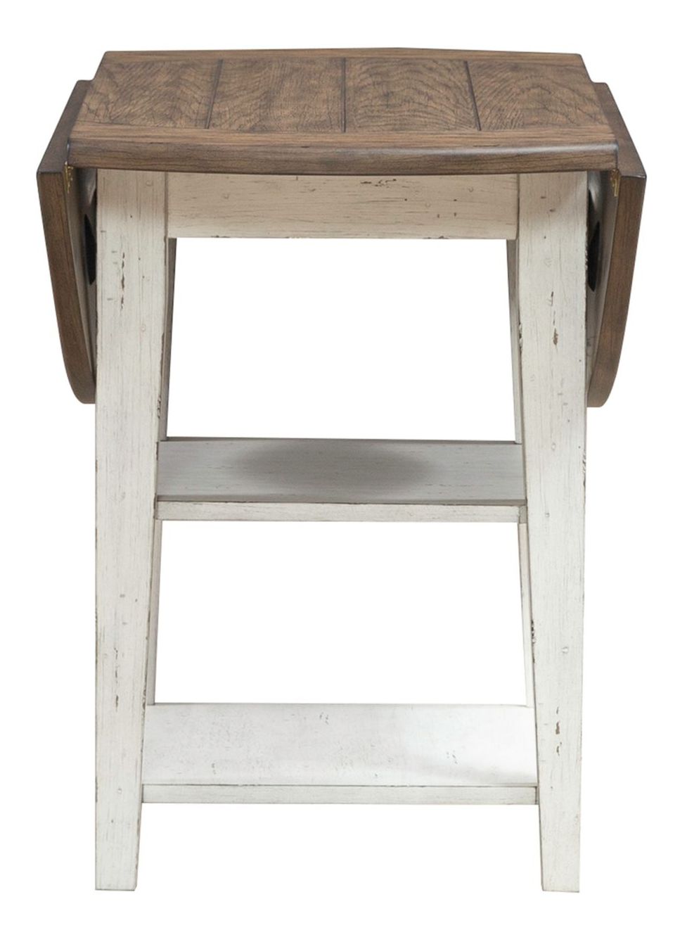 Al Fresco Round Wood Drop Leaf Dining Table