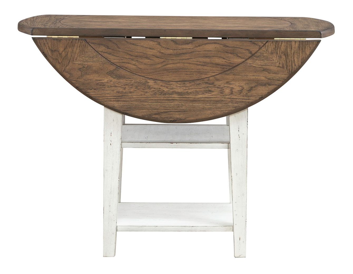 Al Fresco Round Wood Drop Leaf Dining Table