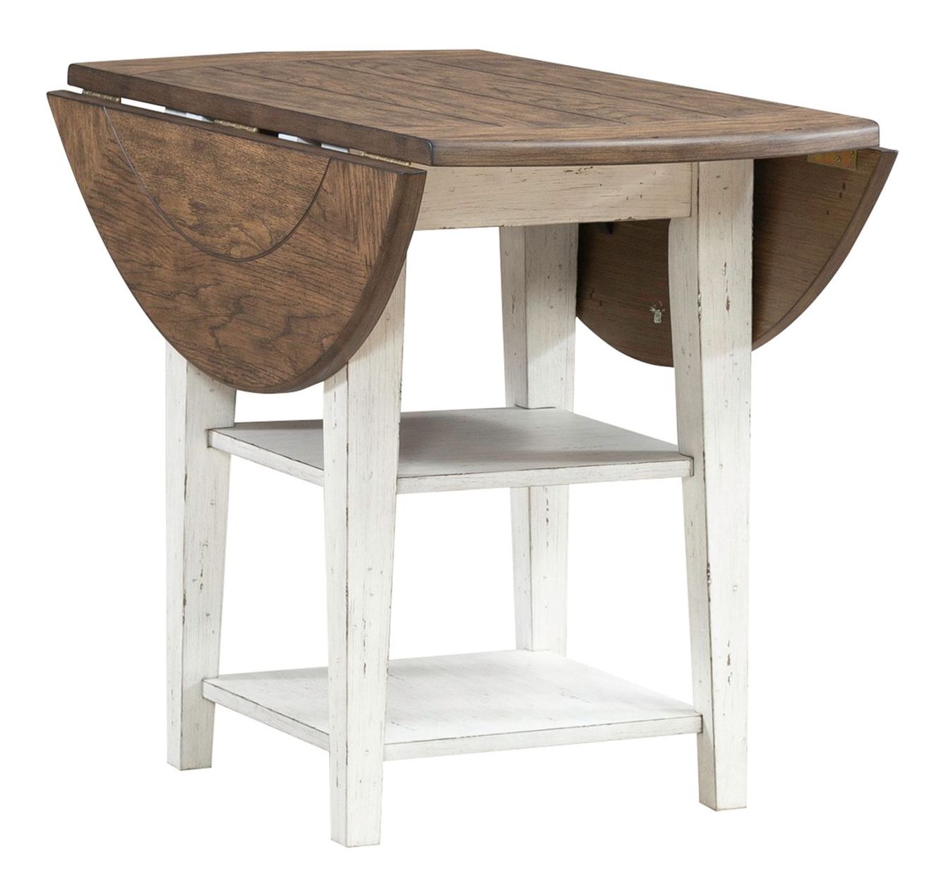 Al Fresco Round Wood Drop Leaf Dining Table