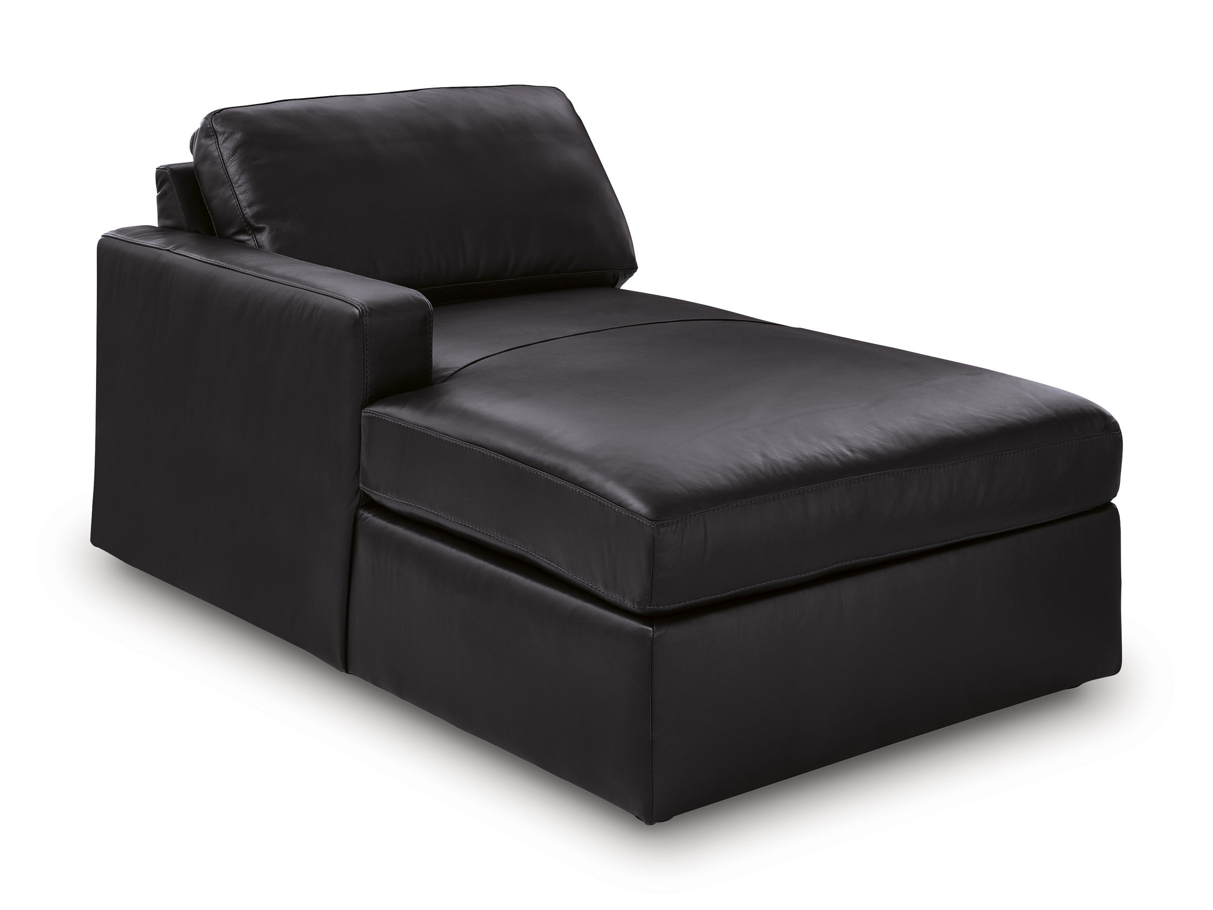 ModMax II U-Shaped Leather 8-Piece Sectional with Chaise & Storage Consoles