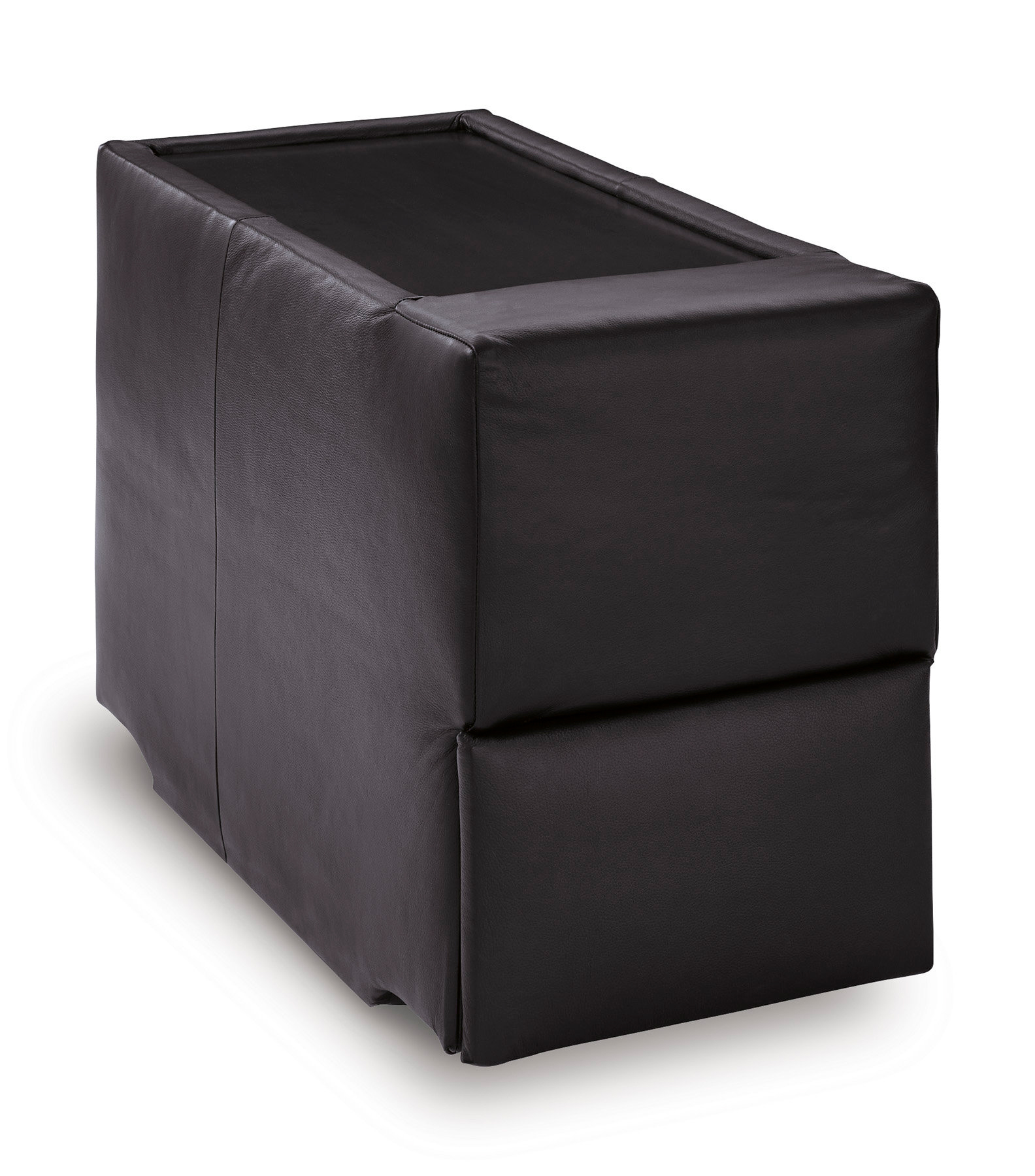 ModMax II U-Shaped Leather 8-Piece Sectional with Chaise & Storage Consoles