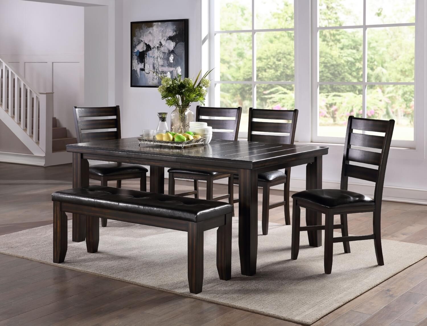Urbana Wood/Wood Veneer Extendable Dining Table