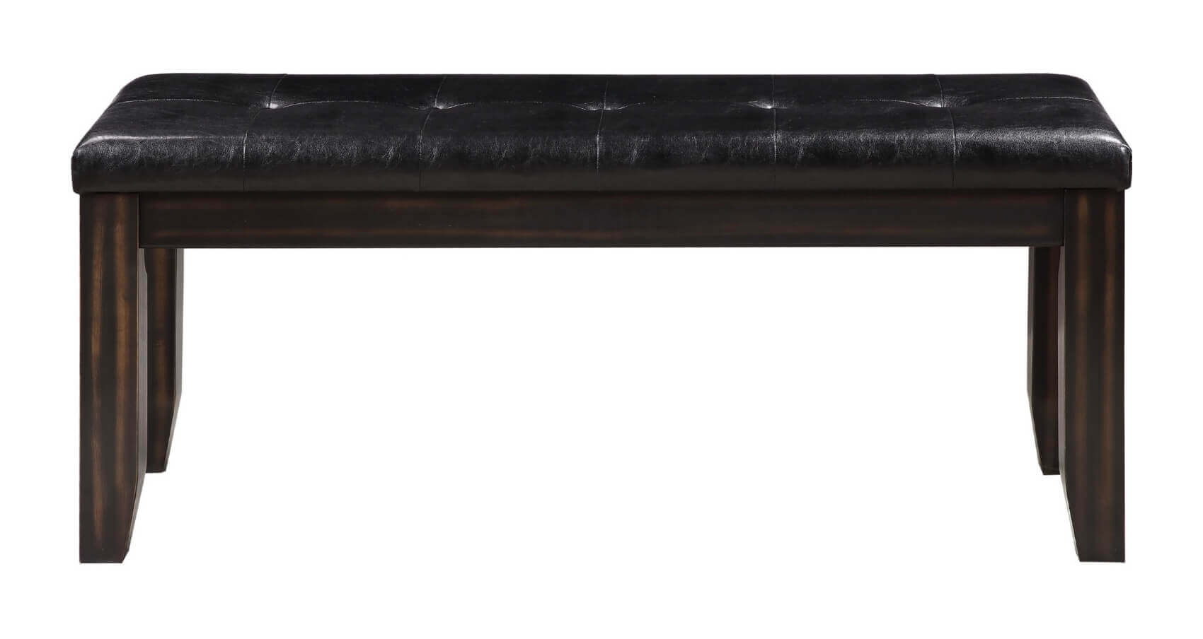 Urbana Leatherette/Wood Dining Bench
