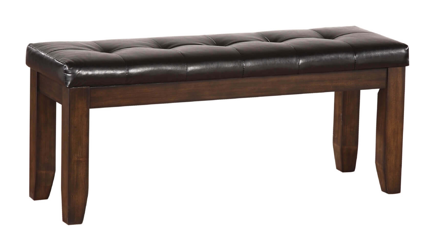Urbana Leatherette/Wood Dining Bench
