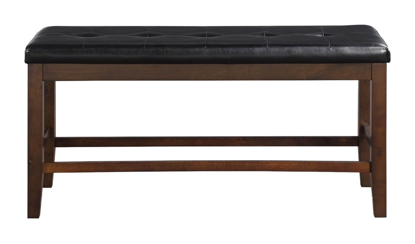 Urbana Leatherette/Wood Counter Bench