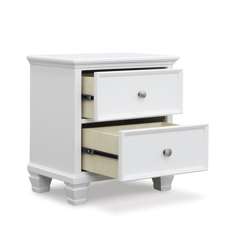 SM Fortman Wood Nightstand w/2 Drawers