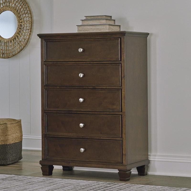 SM Danabrin Wood Chest w/5 Drawers