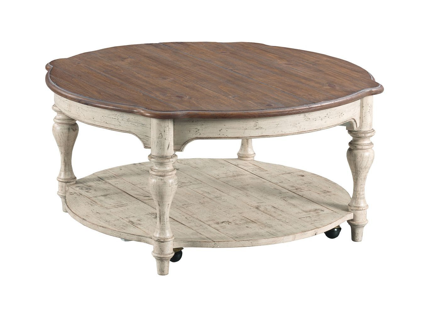 Weatherford Bolton Round Wood Cocktail Table