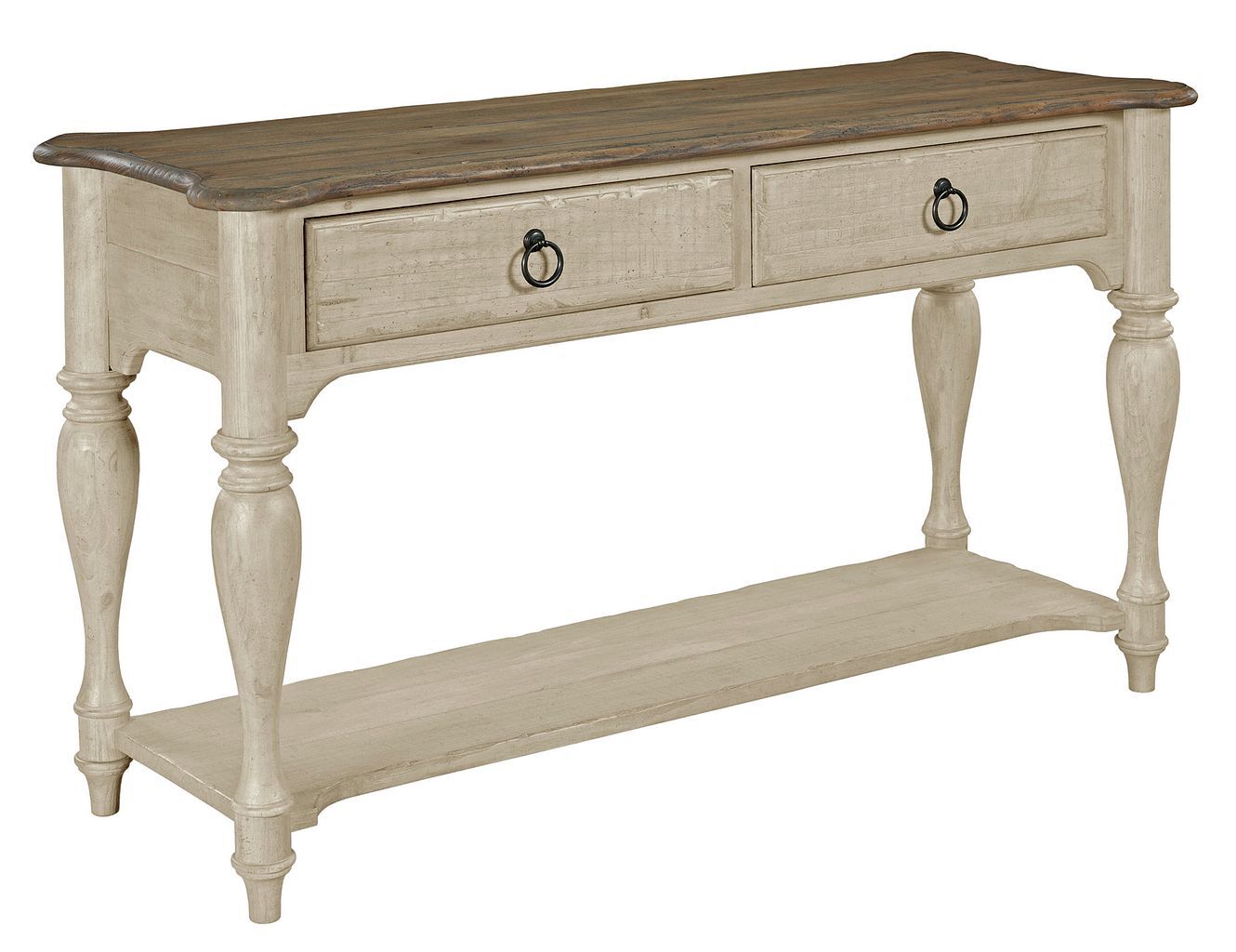 Weatherford Bolton Round Wood Cocktail Table Set