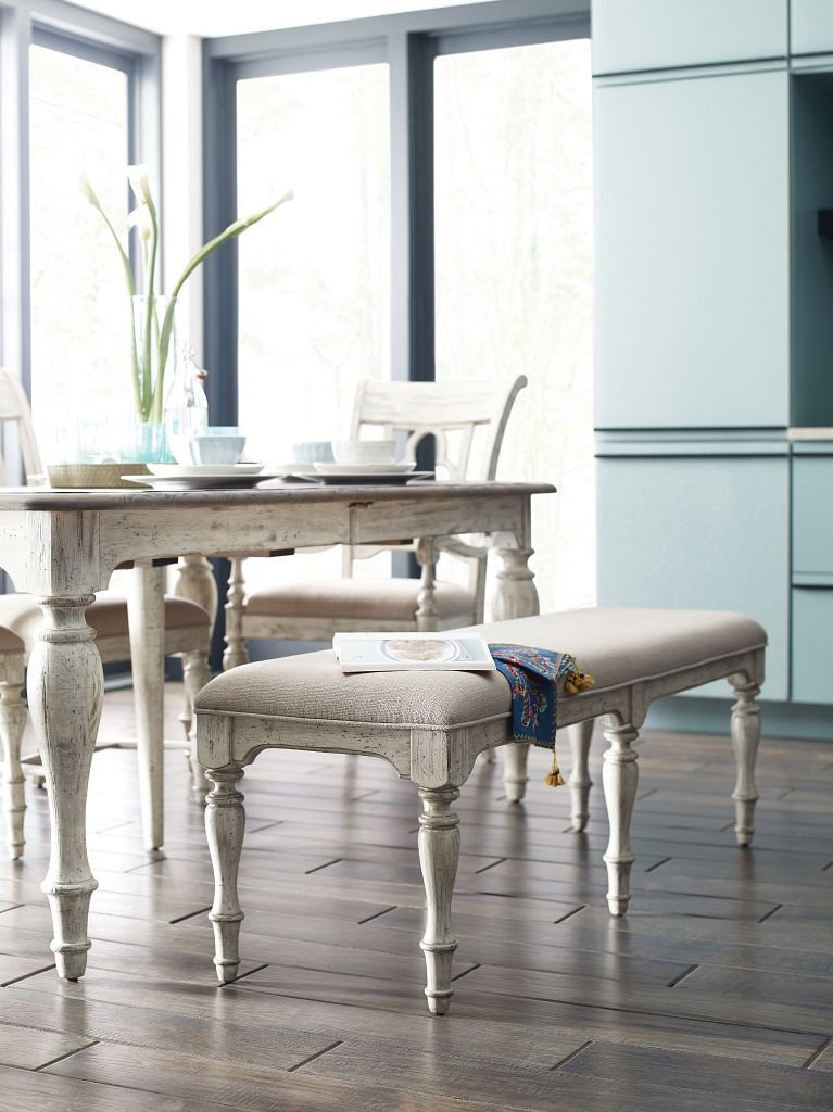 Weatherford Belmont Fabric/Wood Dining Bench