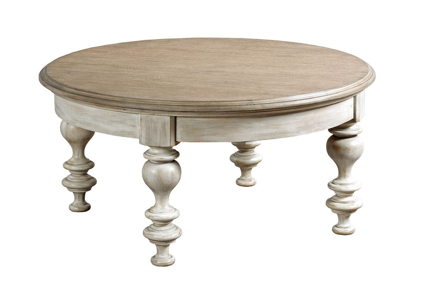 Litchfield Blakeney Round Wood Coffee Table Set