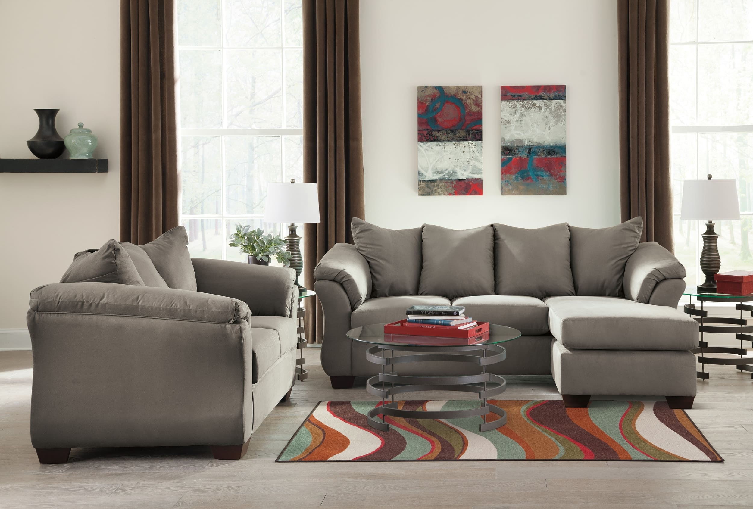 Darcy Polyester Loveseat