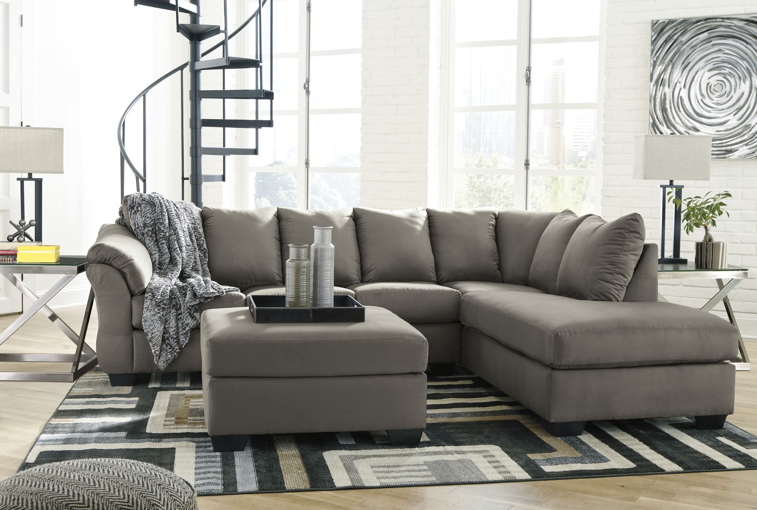 Darcy Polyester Ottoman