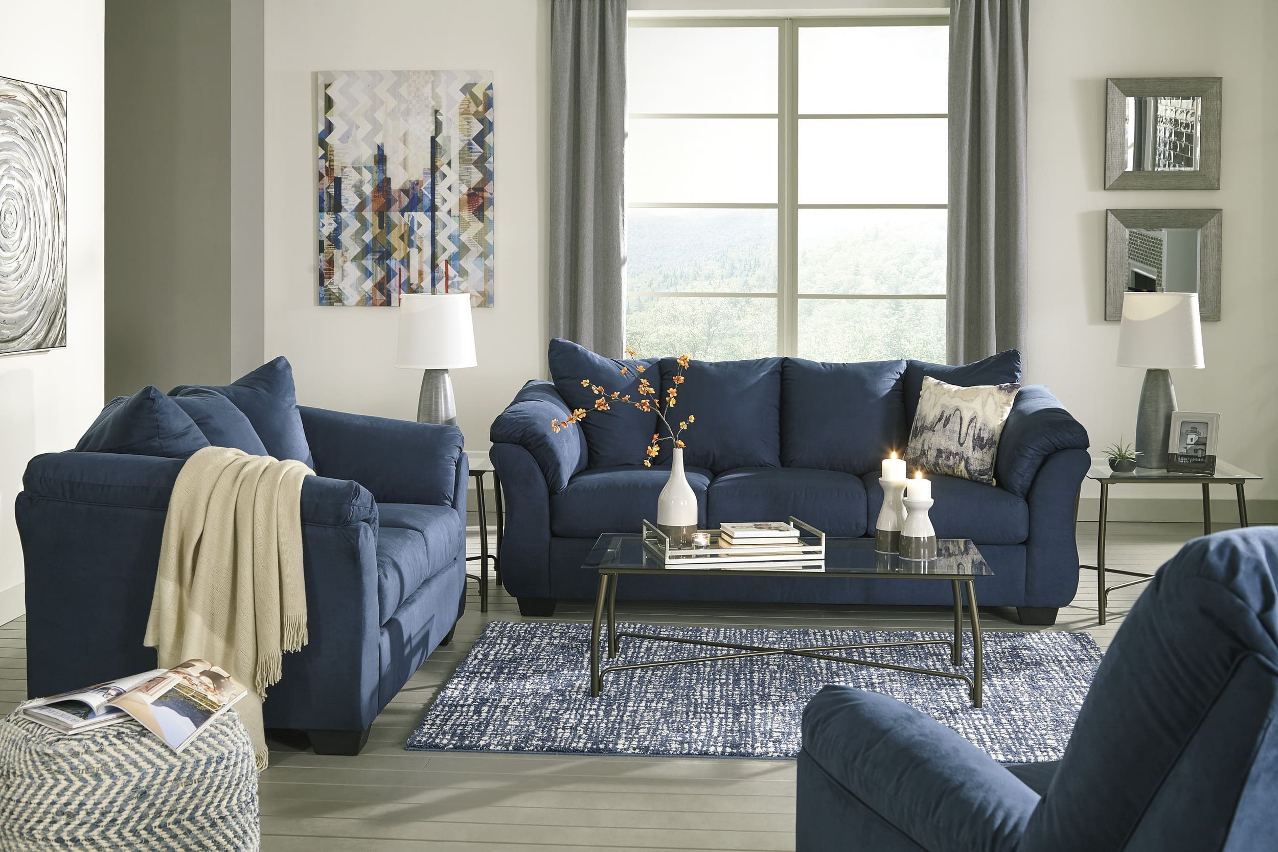 Darcy Polyester Loveseat