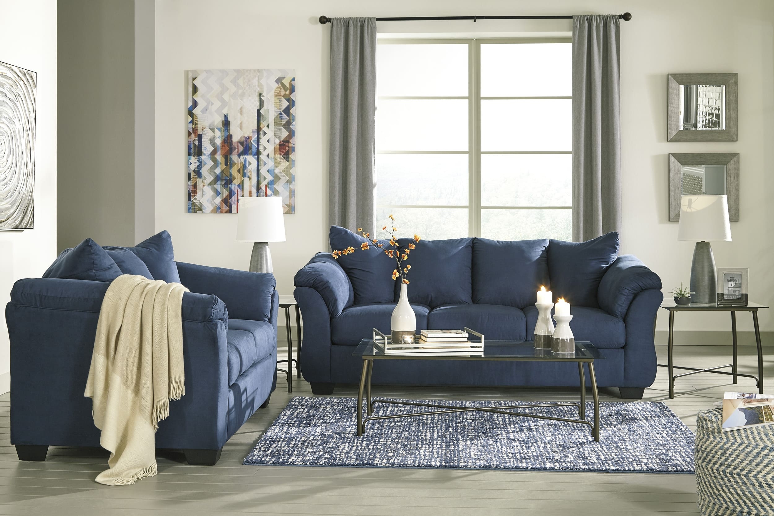 Darcy Polyester Loveseat