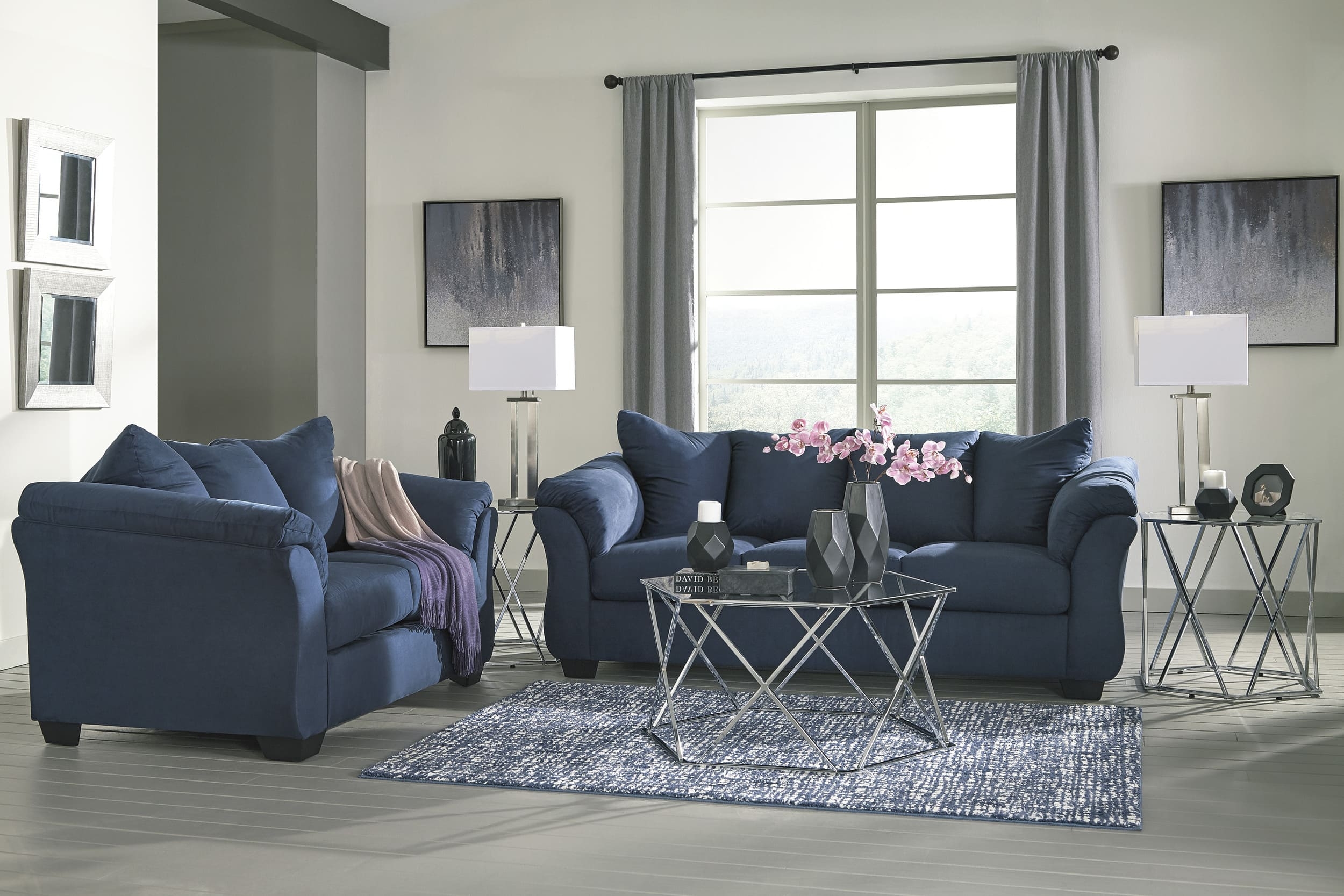 Darcy Polyester Loveseat