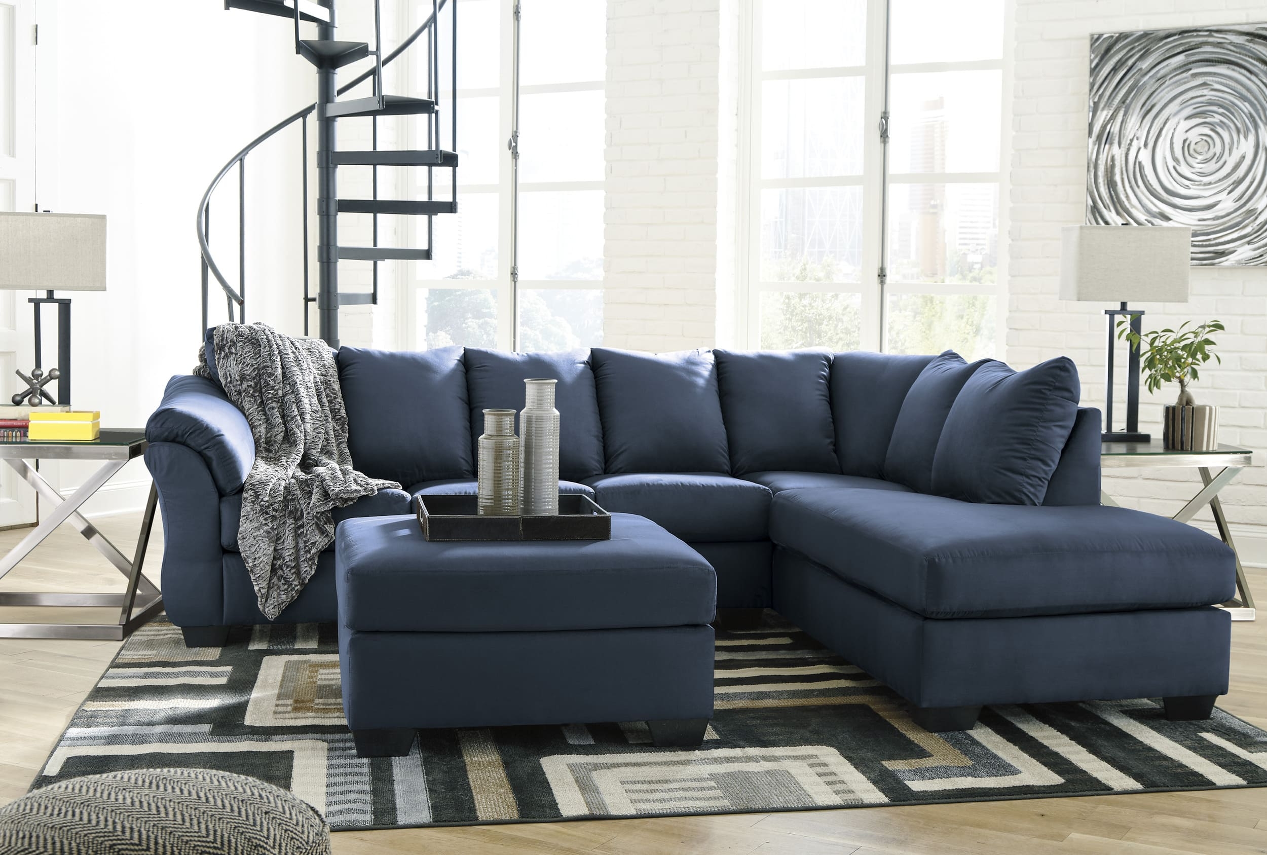 Darcy Polyester Ottoman