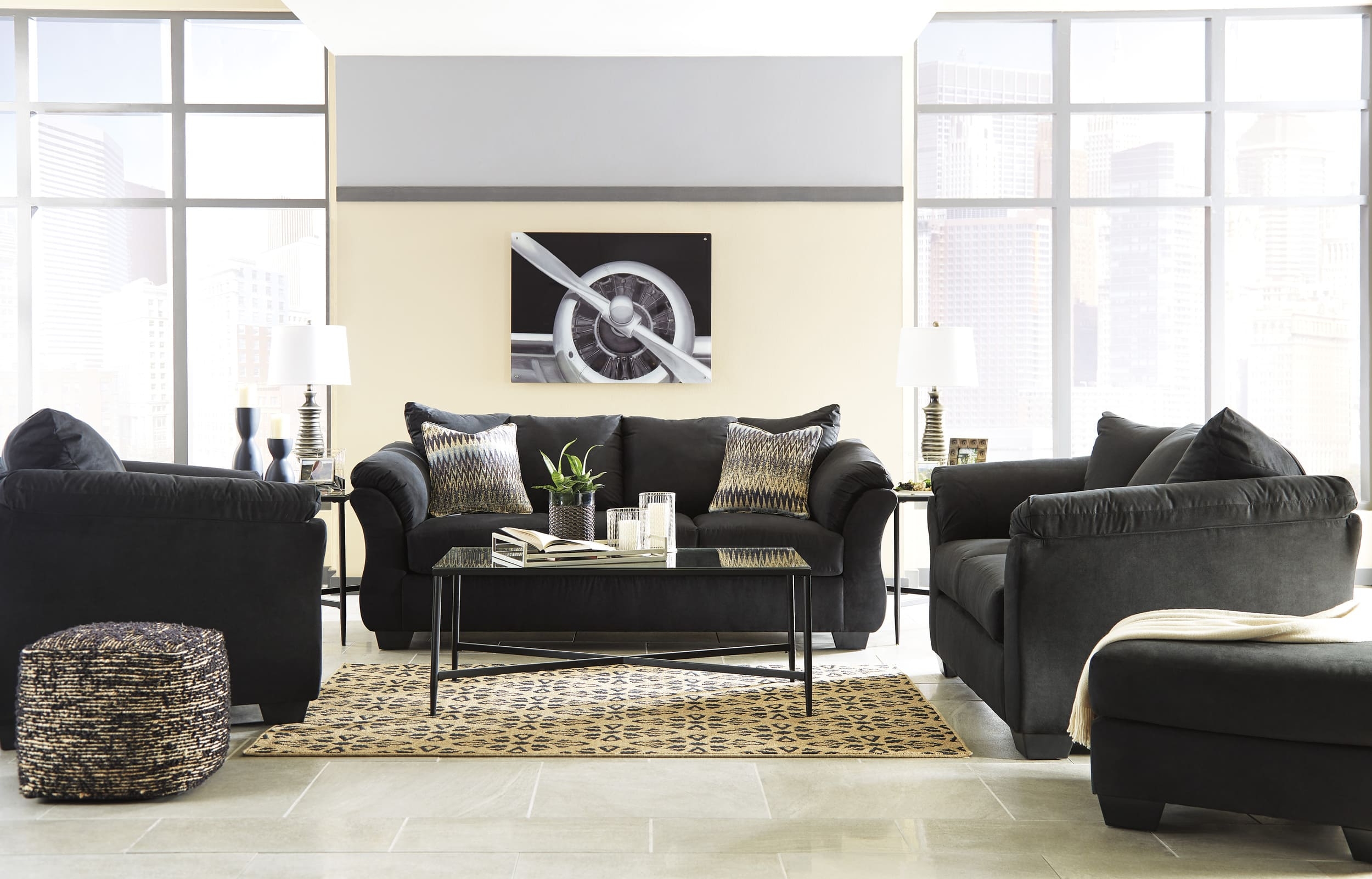 Ashley Darcy Polyester Living Room Set