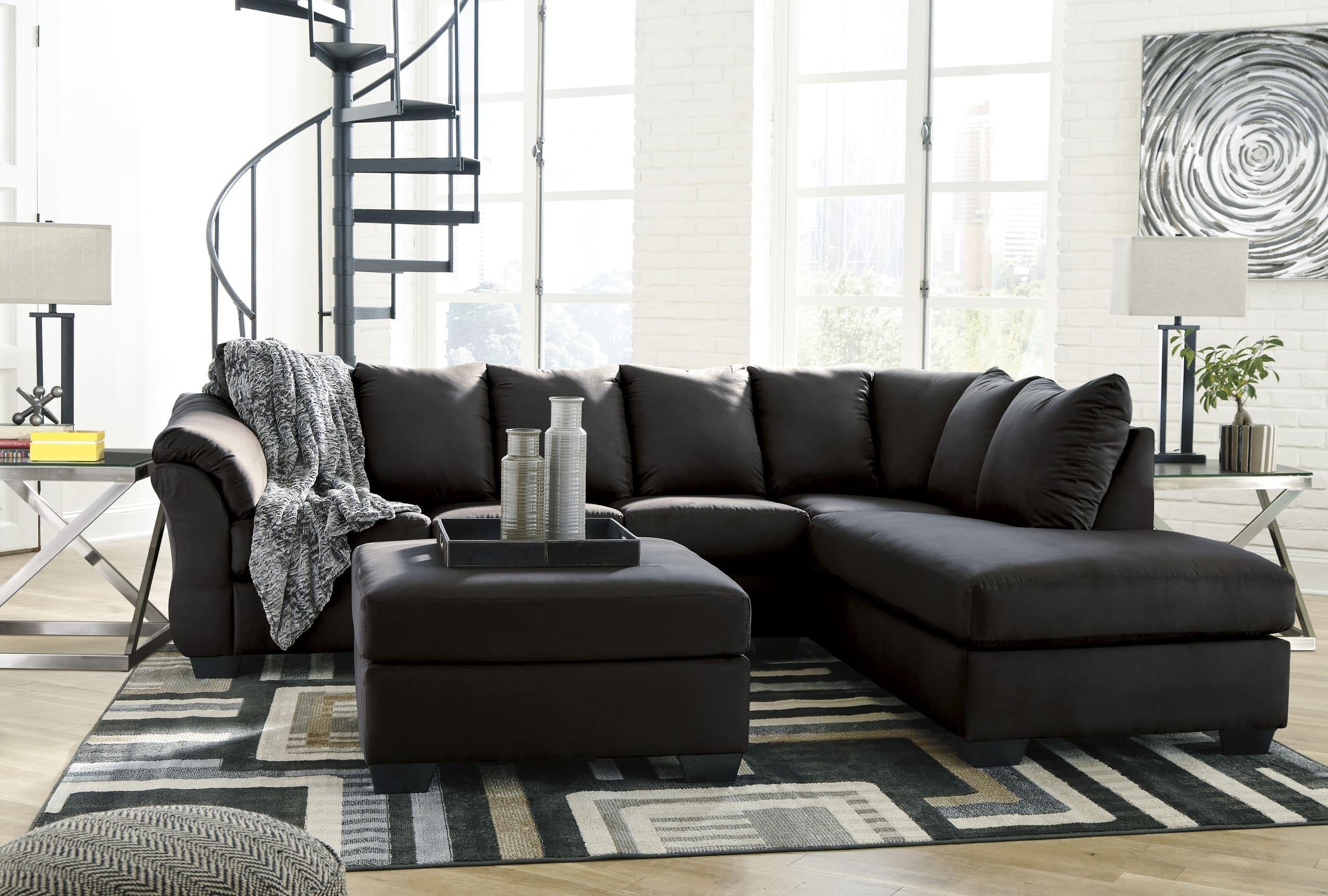 Darcy Polyester Ottoman