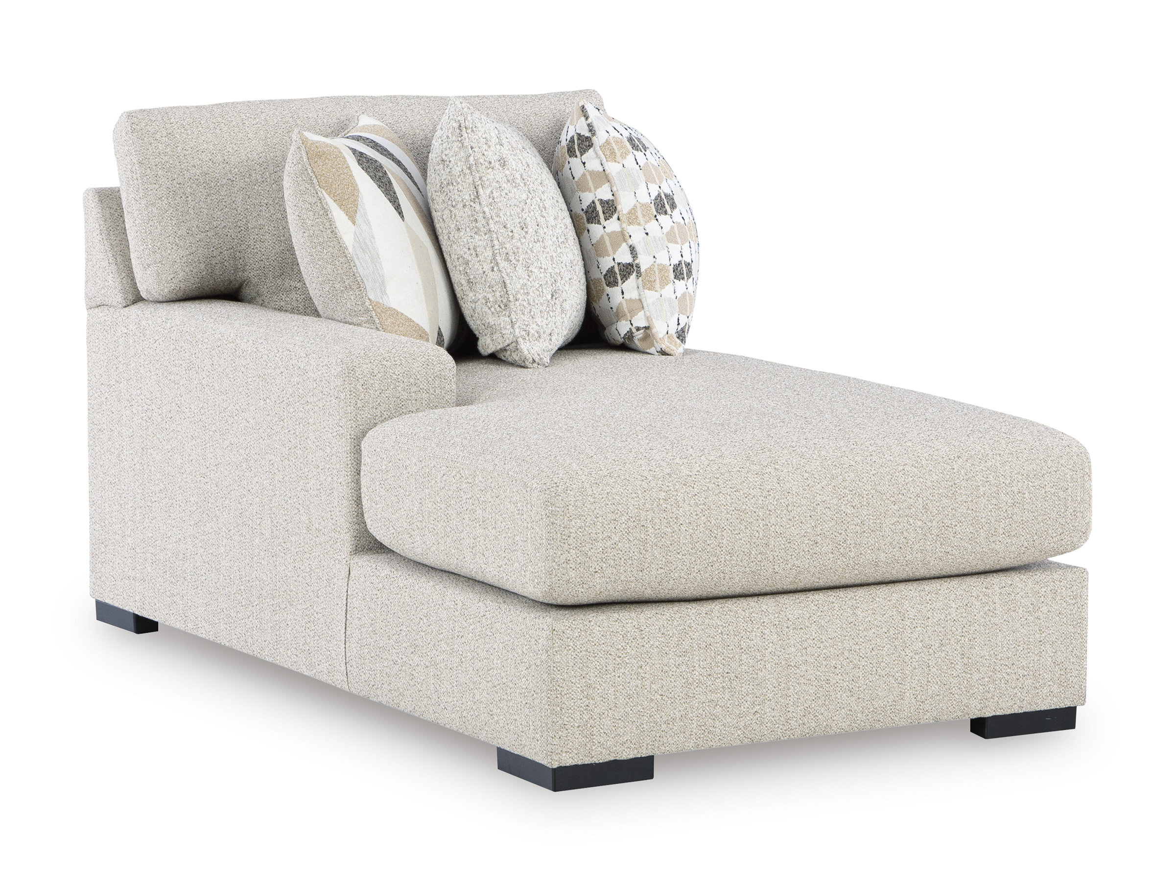 Laurelgrove U-Shaped Polyester 3-Piece Double Chaise Sectional