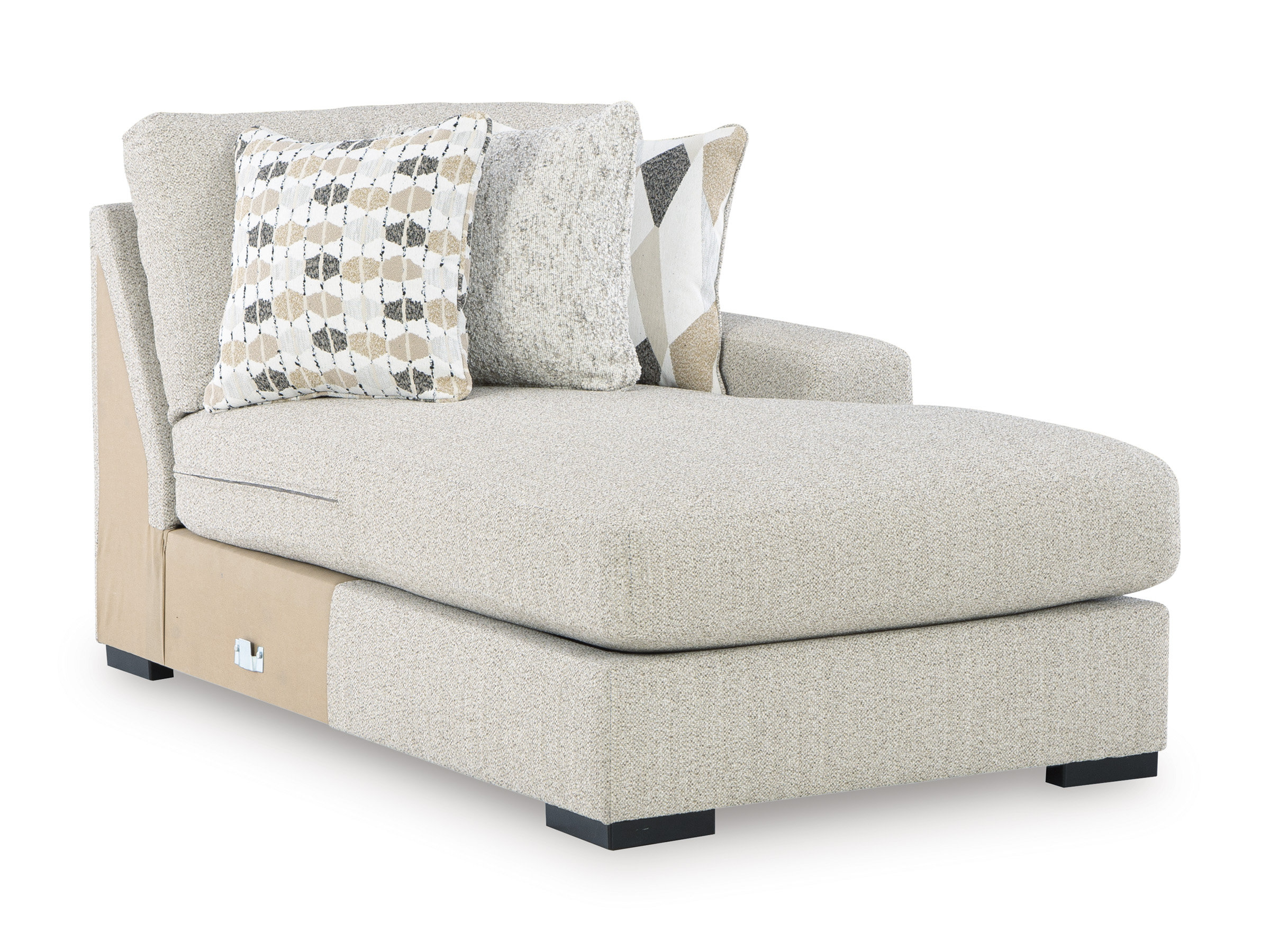 Laurelgrove U-Shaped Polyester 3-Piece Double Chaise Sectional