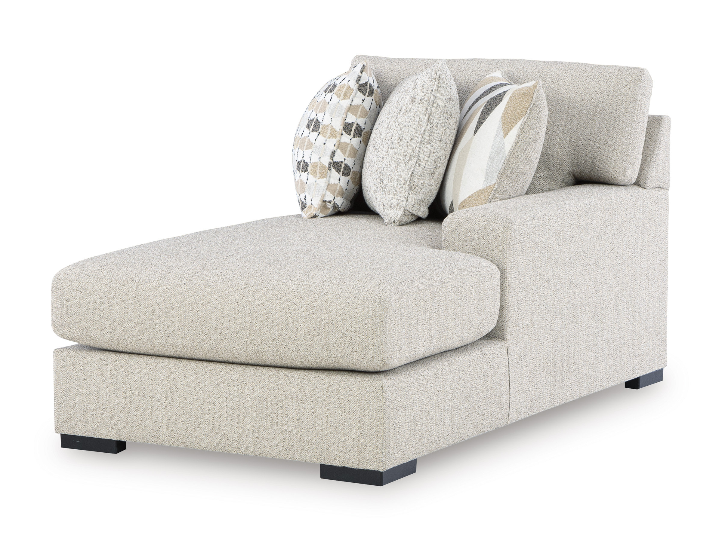 Laurelgrove U-Shaped Polyester 3-Piece Double Chaise Sectional