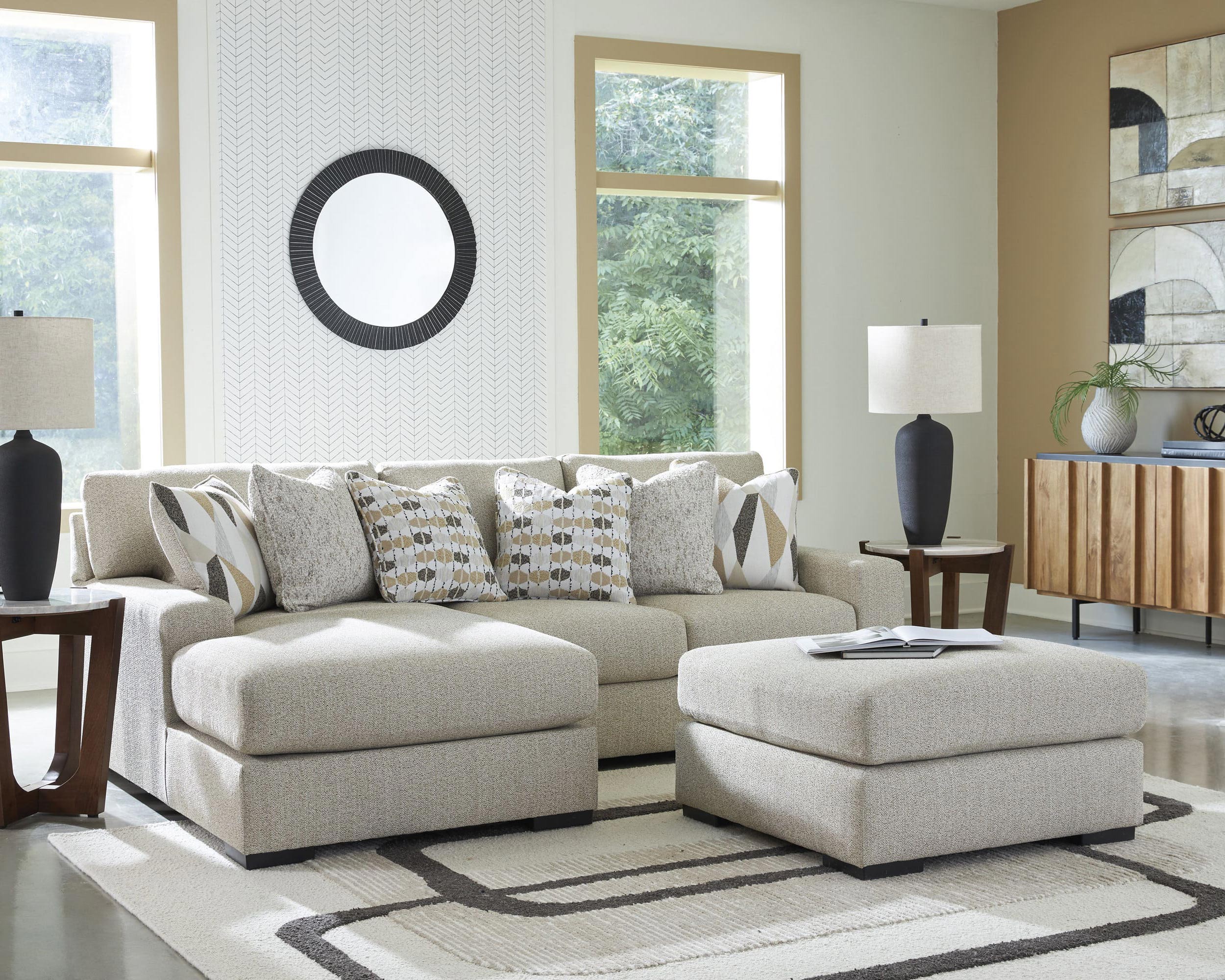 Laurelgrove Polyester 2-Piece Sofa Chaise