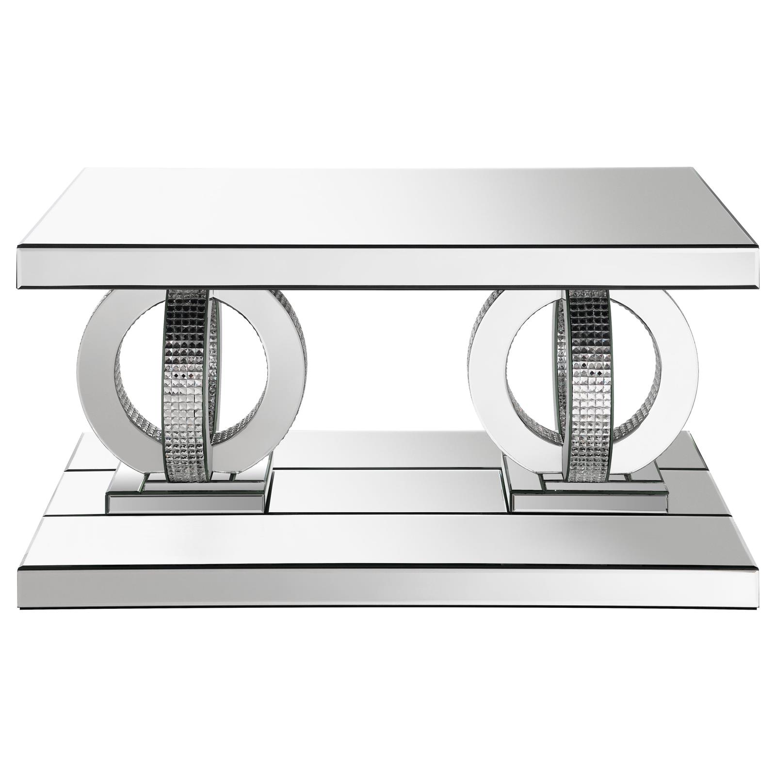 Breena Mirrored Rectangular Coffee Table